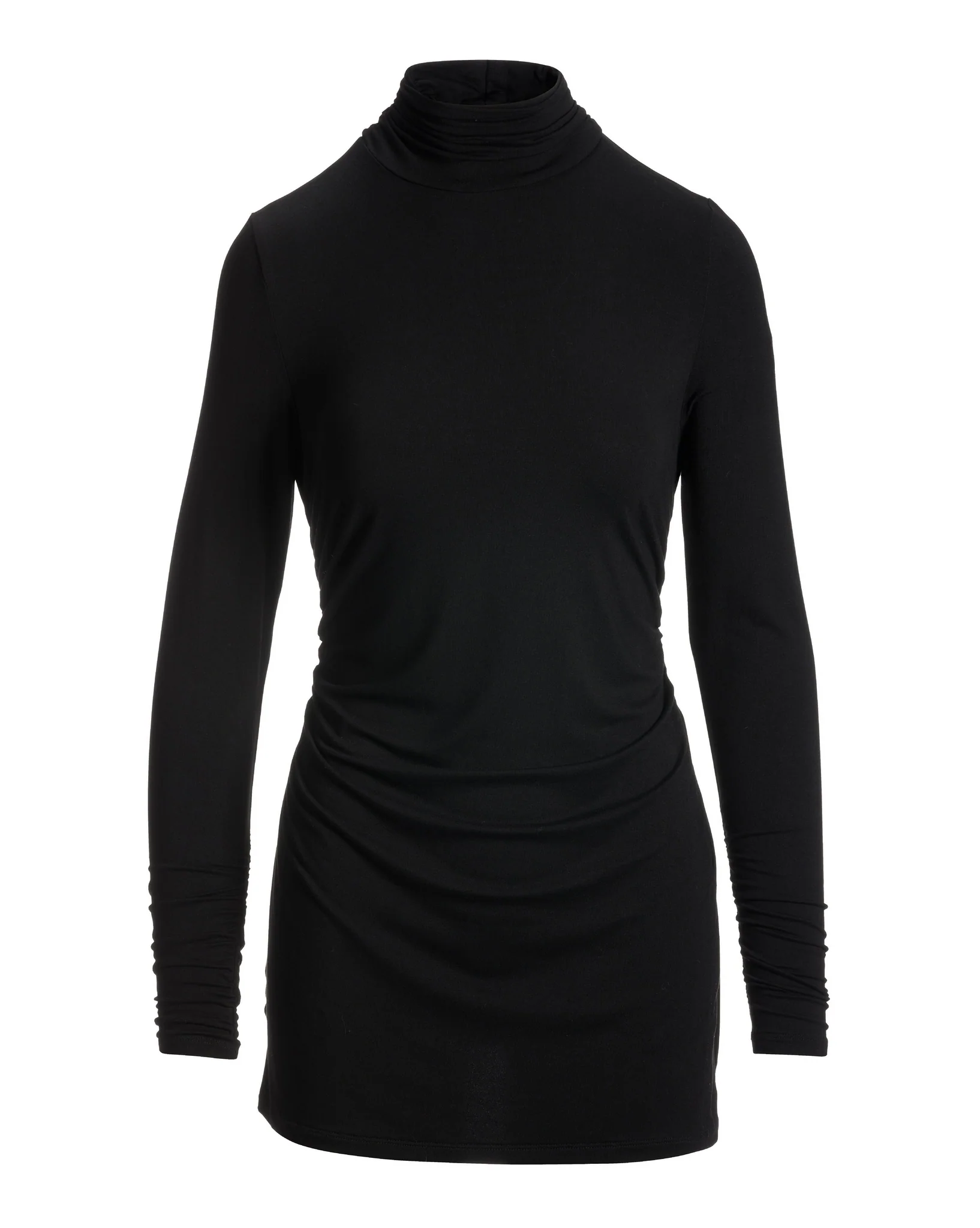 Ruched Knit Tunic Black - Mycitystee