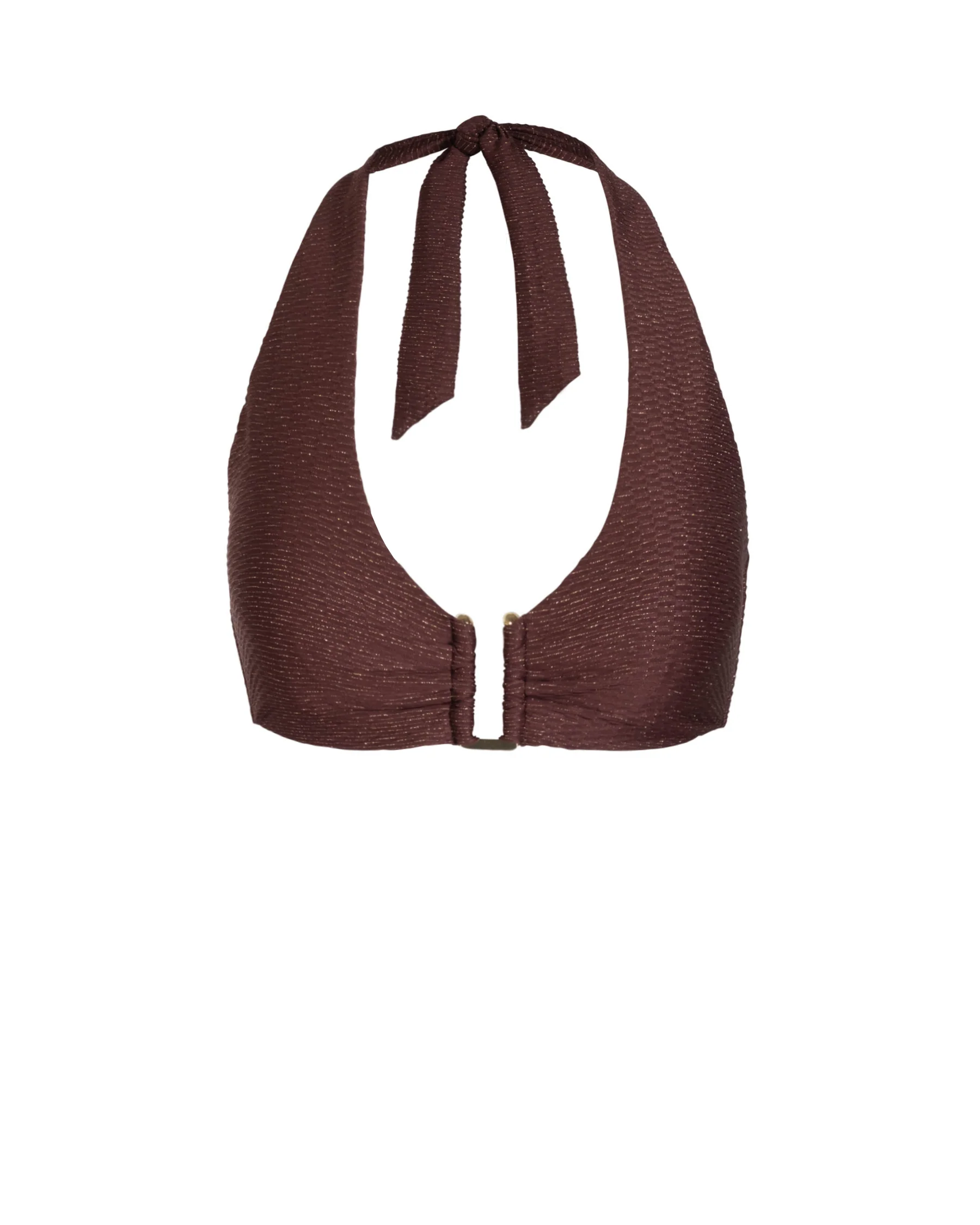 Shana Top In Cacao Metallic - Mycitystee