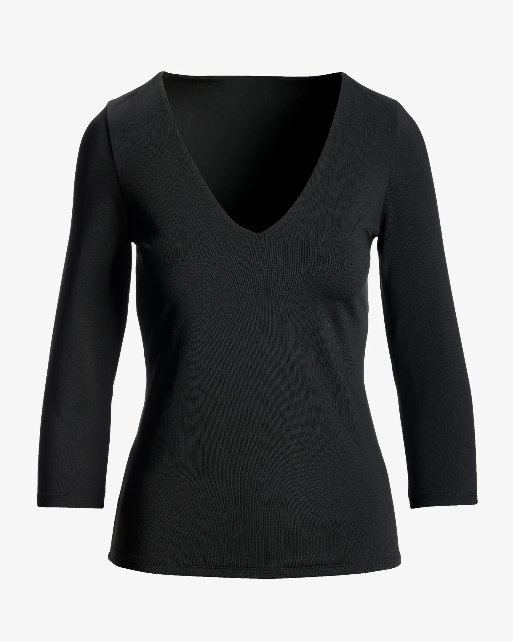 So Modern Three Quarter Sleeve Top Black - Mycitystee