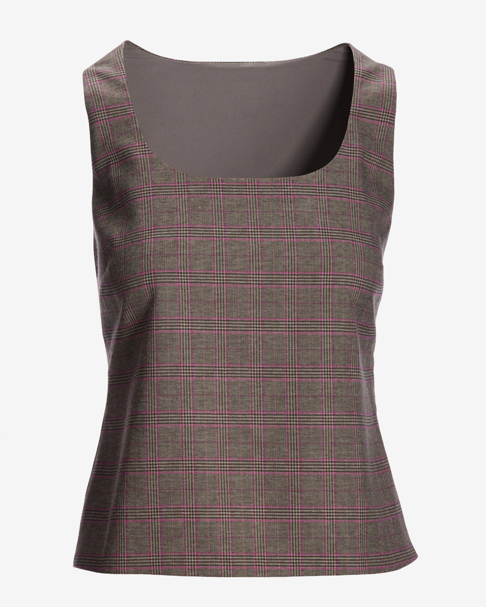 Plaid Modern Shell Black Multi - Mycitystee