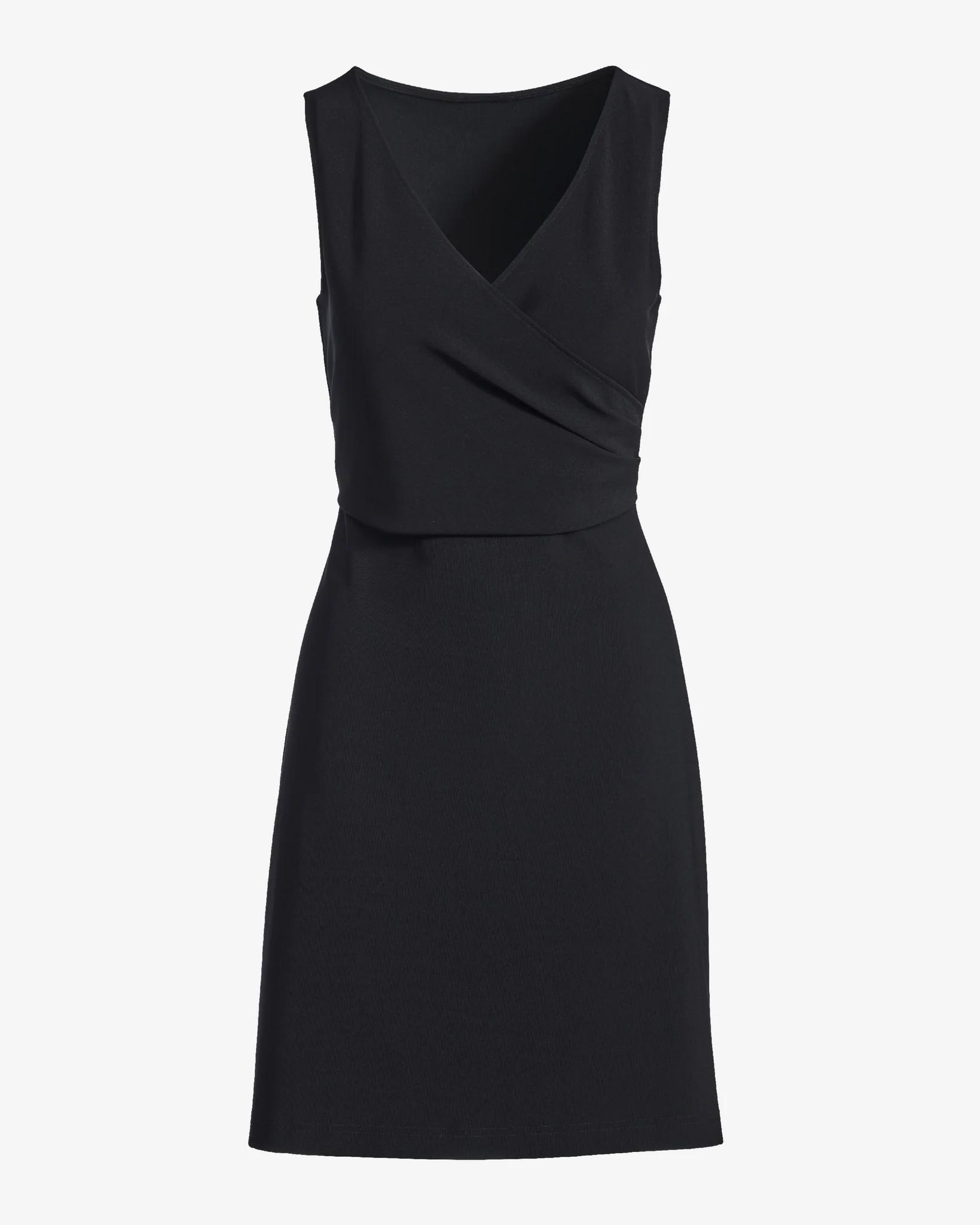 Beyond Travel Cross Front Dress Jet Black - Mycitystee