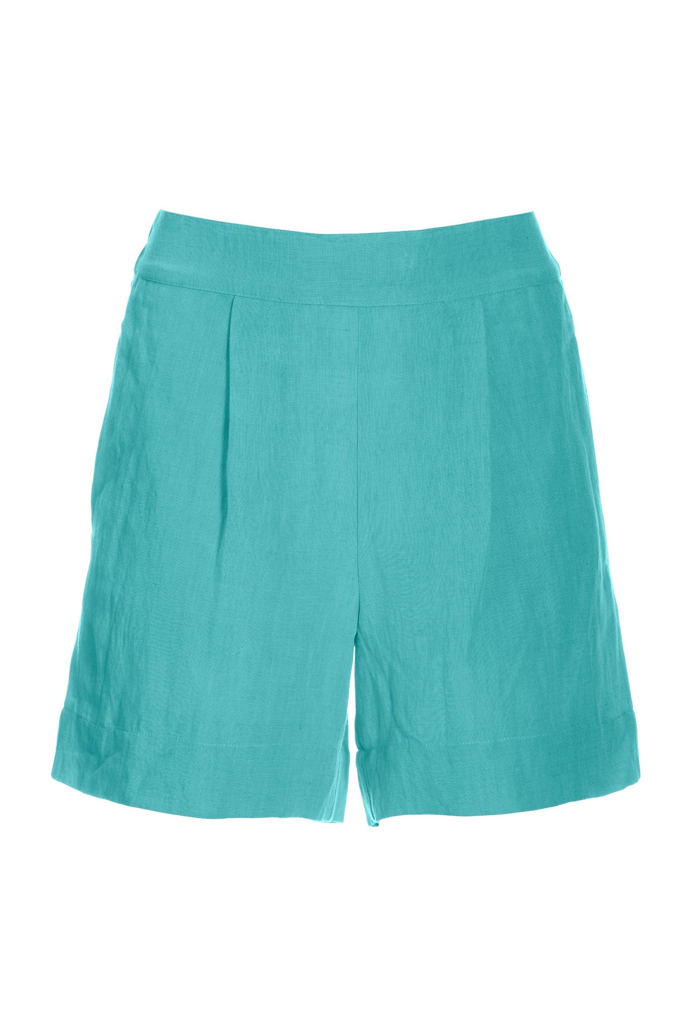 Effortless Pull-On Linen Short Fountain Blue - Mycitystee