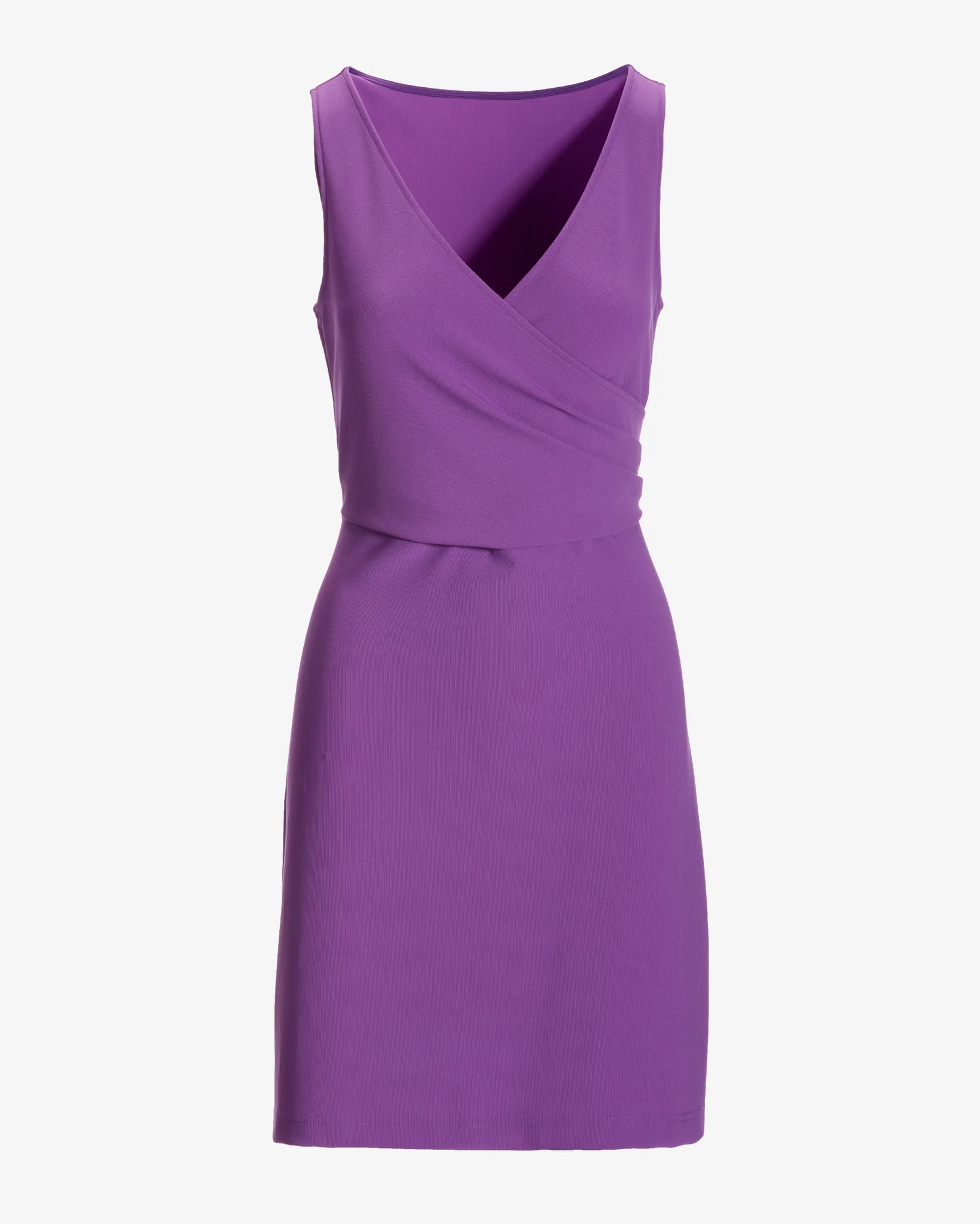 Beyond Travel Cross Front Dress Bright Violet - Mycitystee