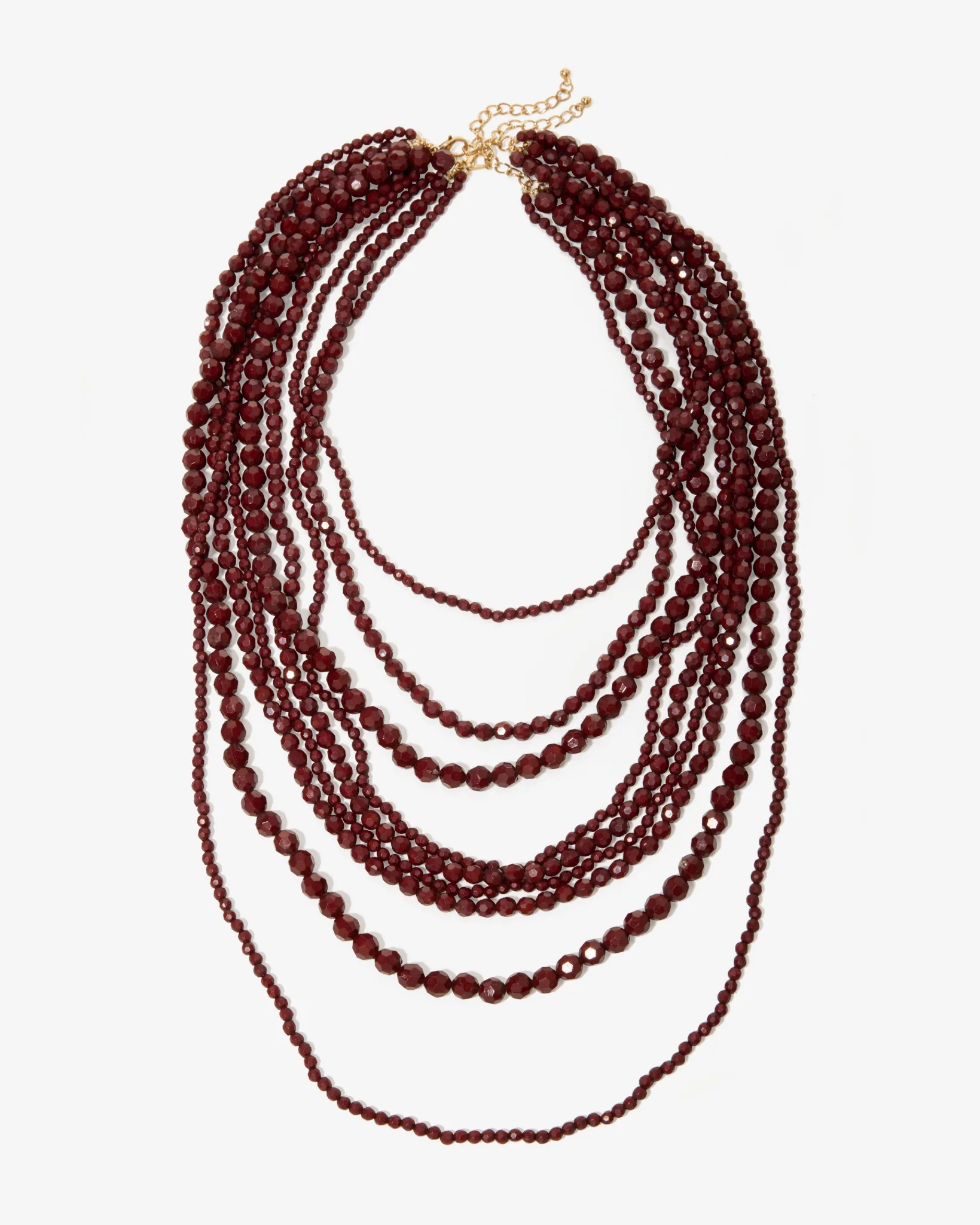 Layered Double Necklace Brown - Mycitystee
