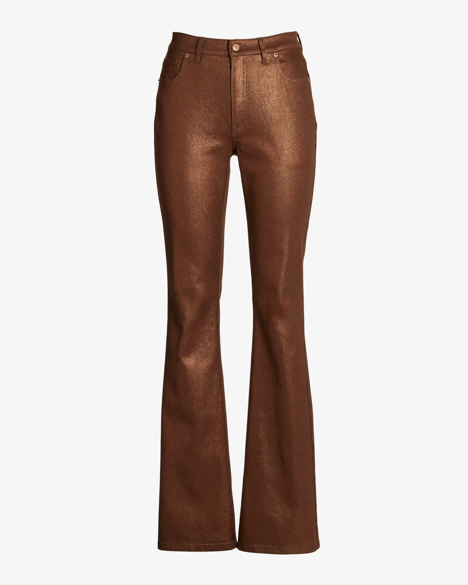 Monterey Coated High Rise Bootcut Jean Bronze - Mycitystee