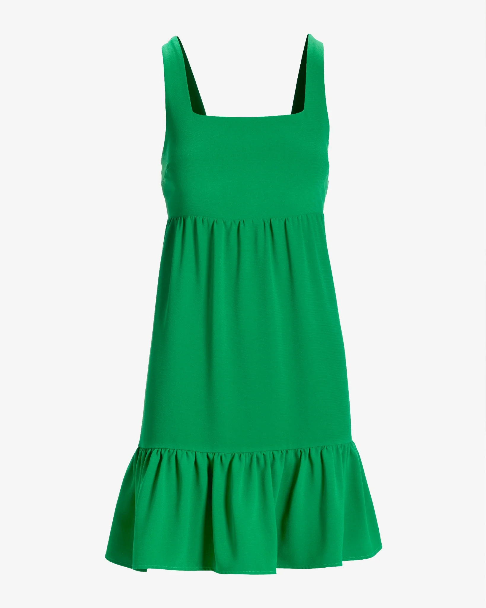 Versatile Tiered Short Dress Monaco Green - Mycitystee