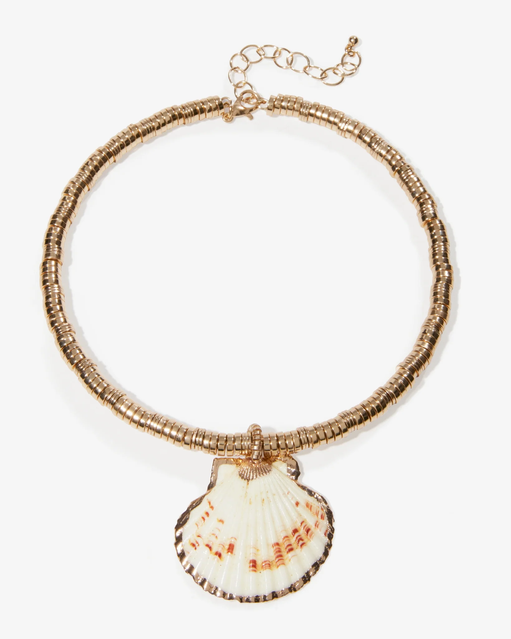 Gold Seashell Necklace Gold - Mycitystee