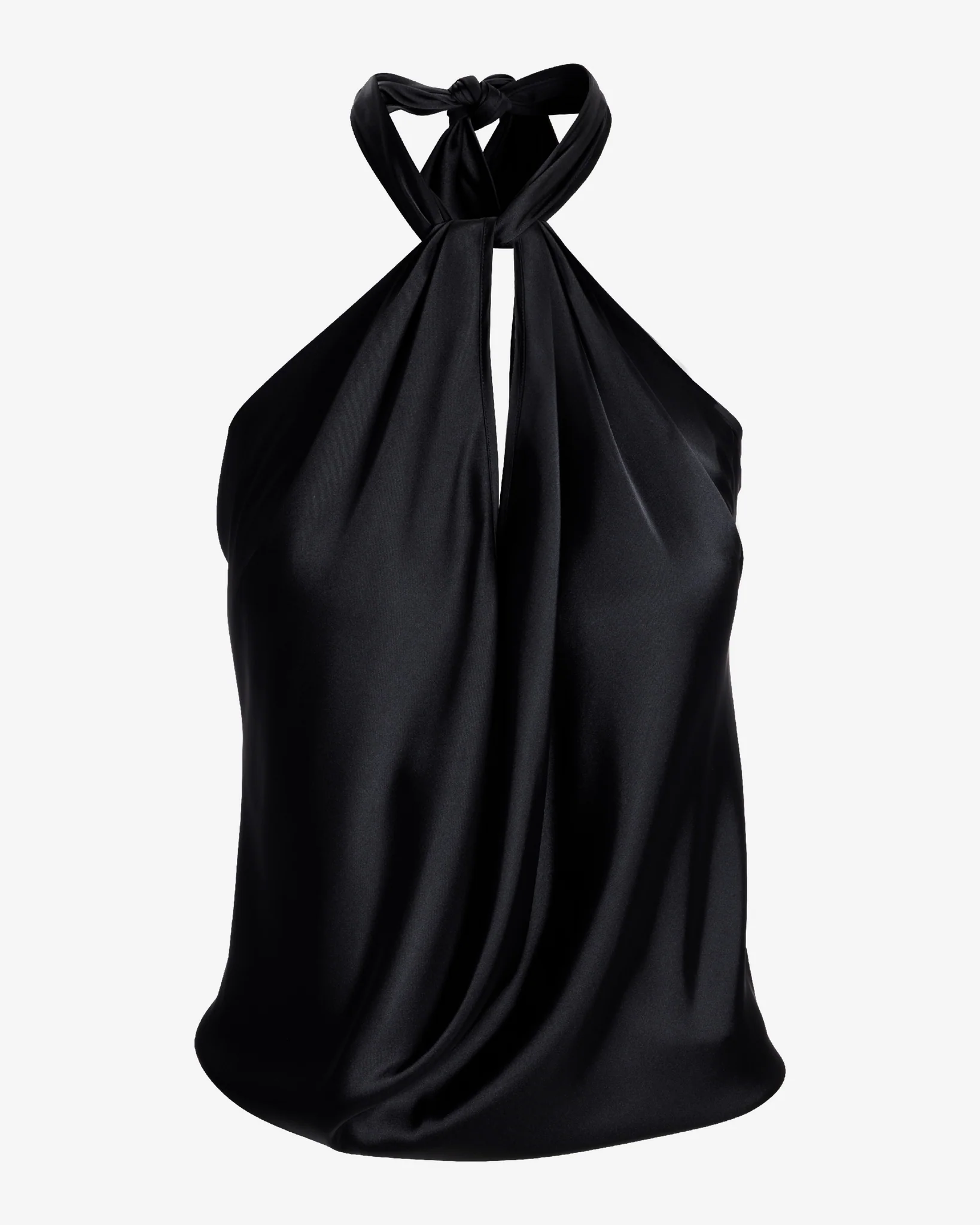 Bella Versatile Charmeuse Blouse Black - Mycitystee