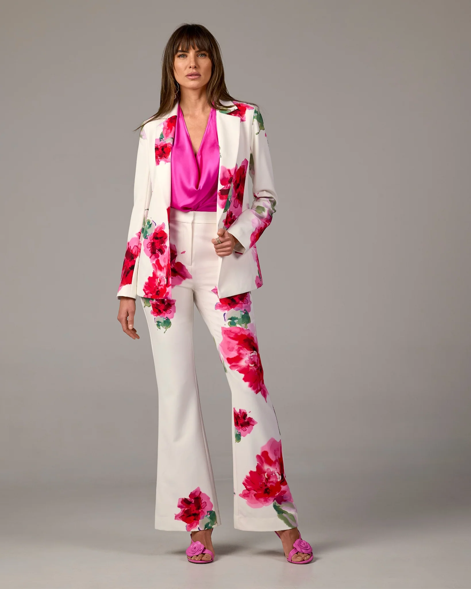 Monterey Relaxed Print Trouser Pant Painted Fleurs - Mycitystee