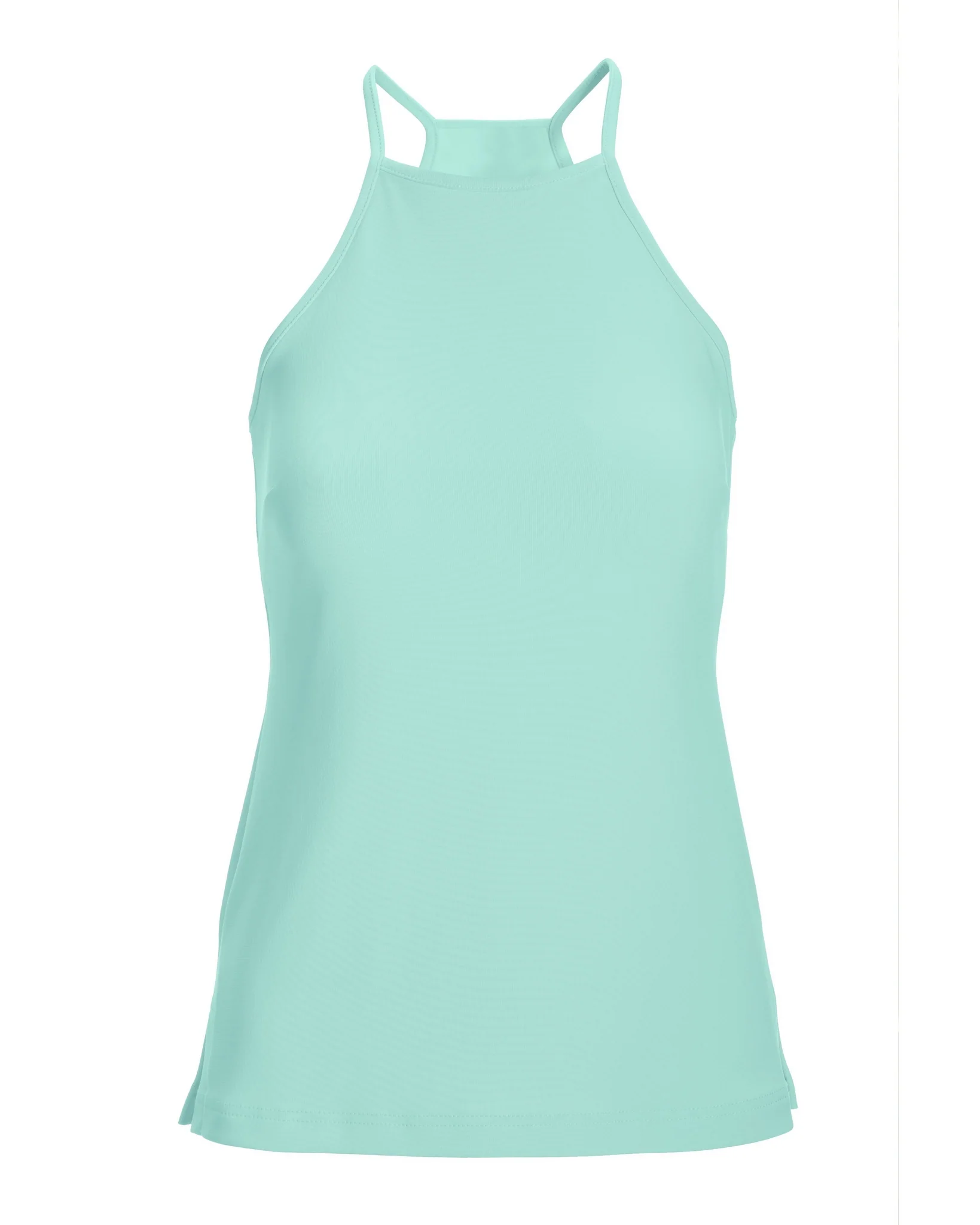 Beyond Travel High-Neck Knit Top Blue Tint - Mycitystee