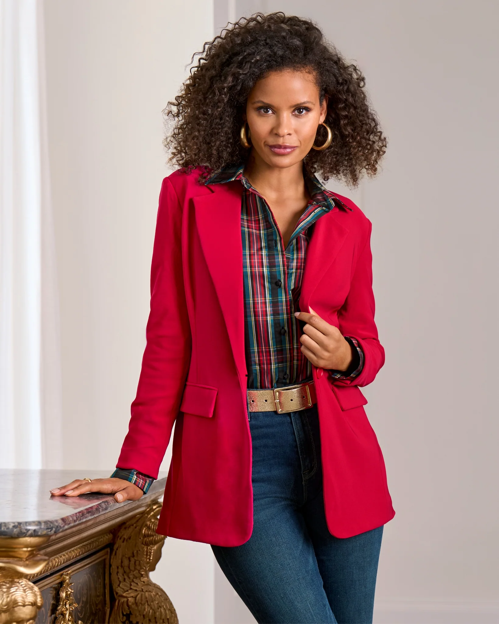 Beyond Travel Classic Boyfriend Blazer French Kiss - Mycitystee