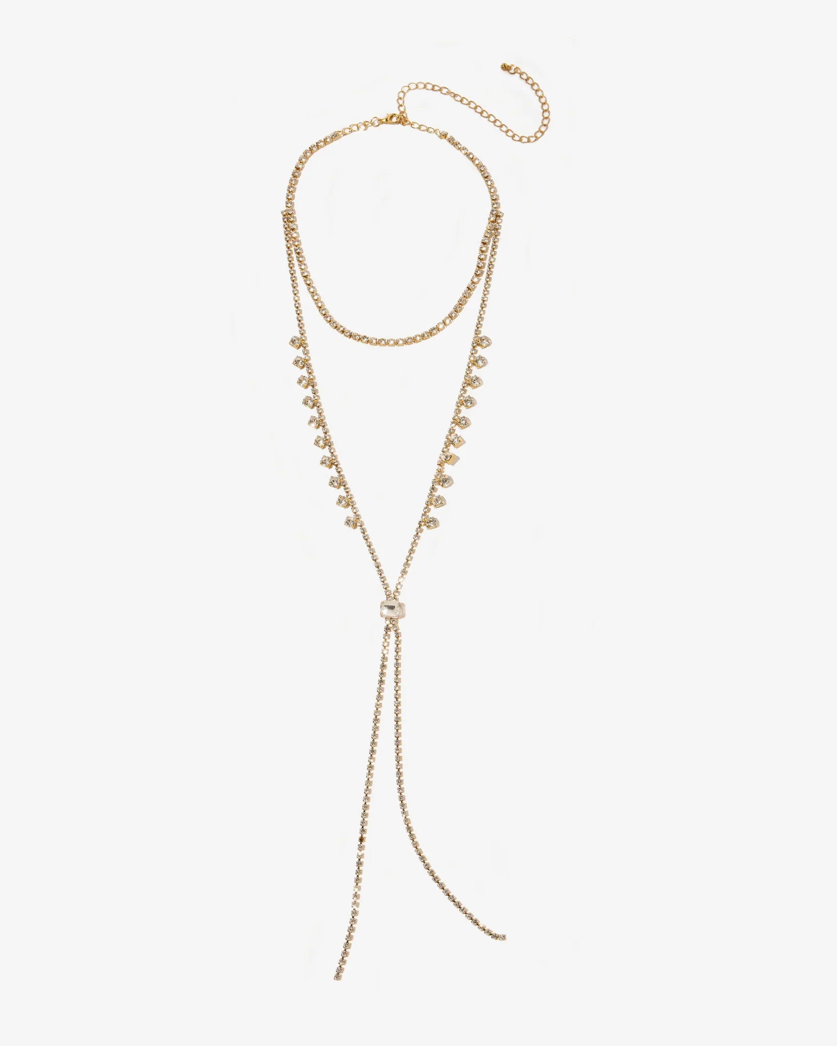 Dainty Gem Drop Necklace Gold - Mycitystee