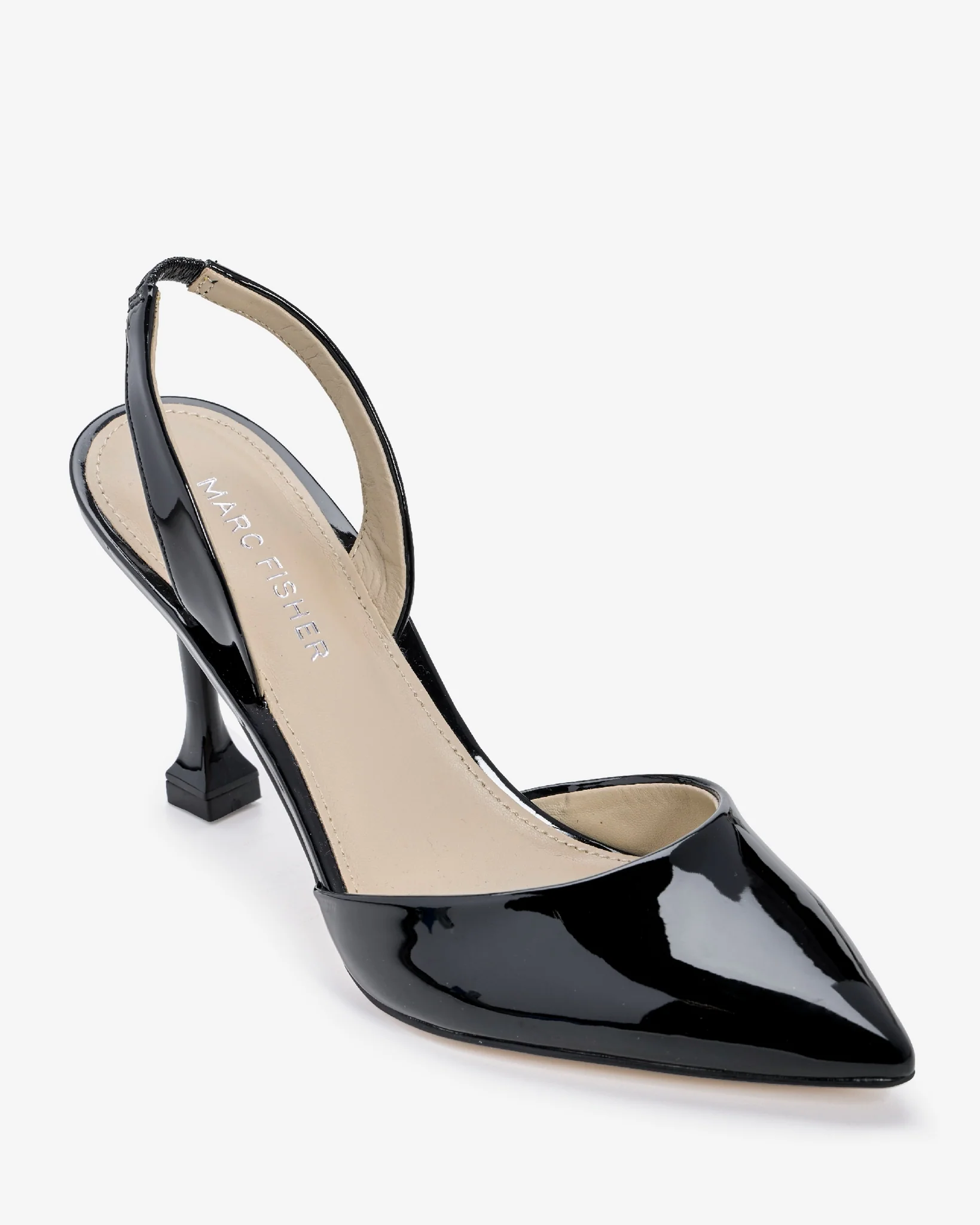 Slingback Covered Toe Heel Black - Mycitystee