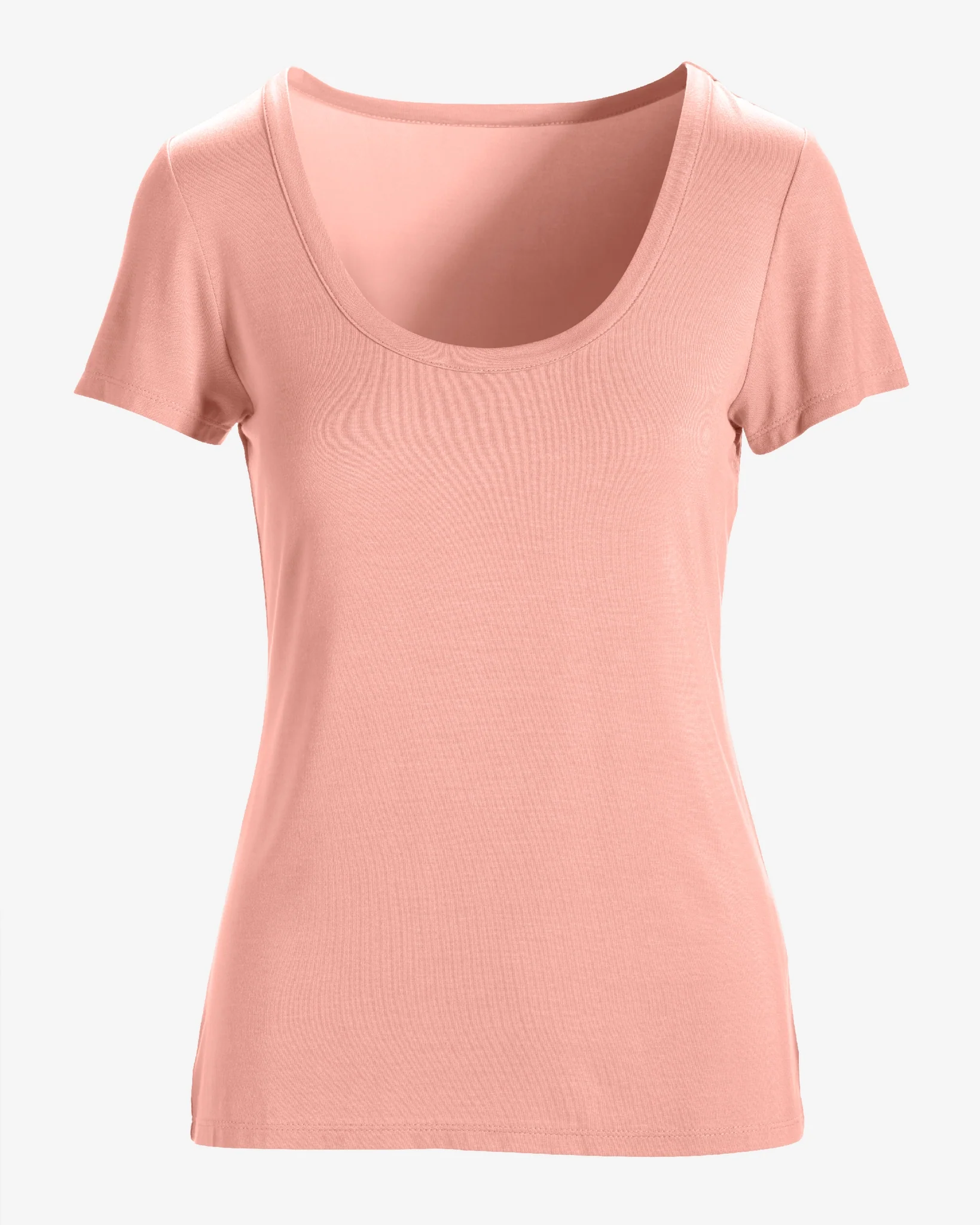 So Effortless Scoopneck T Shirt Peaches N Cream - Mycitystee