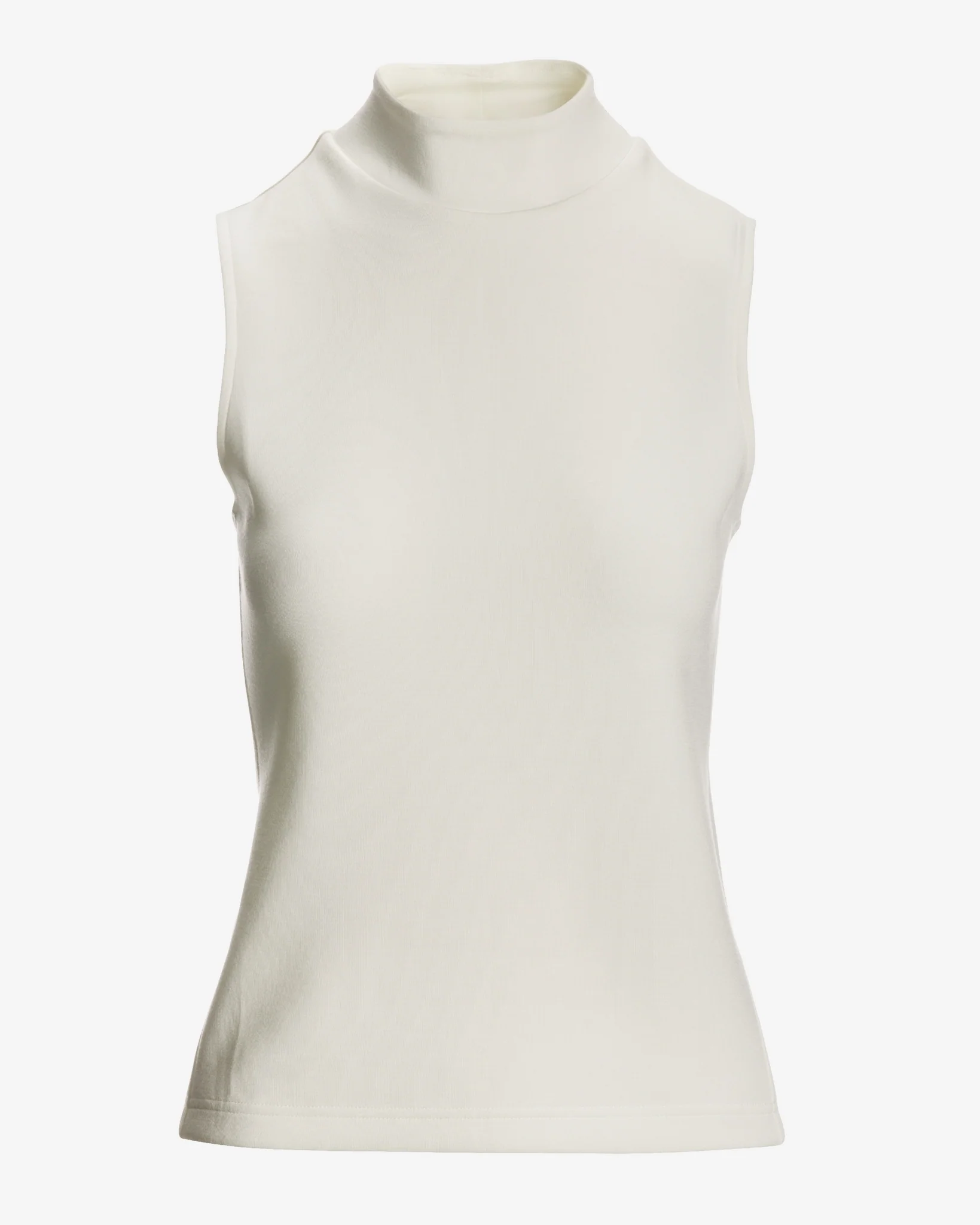Luxe Lounge Mock Neck Top Off White - Mycitystee