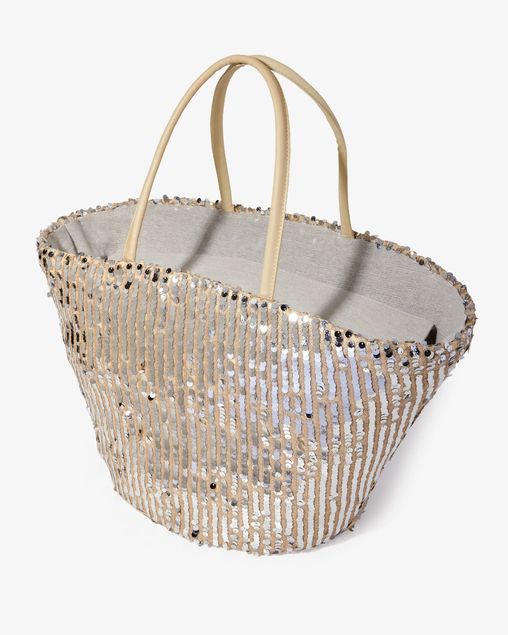 Sequin Tote Silver - Mycitystee