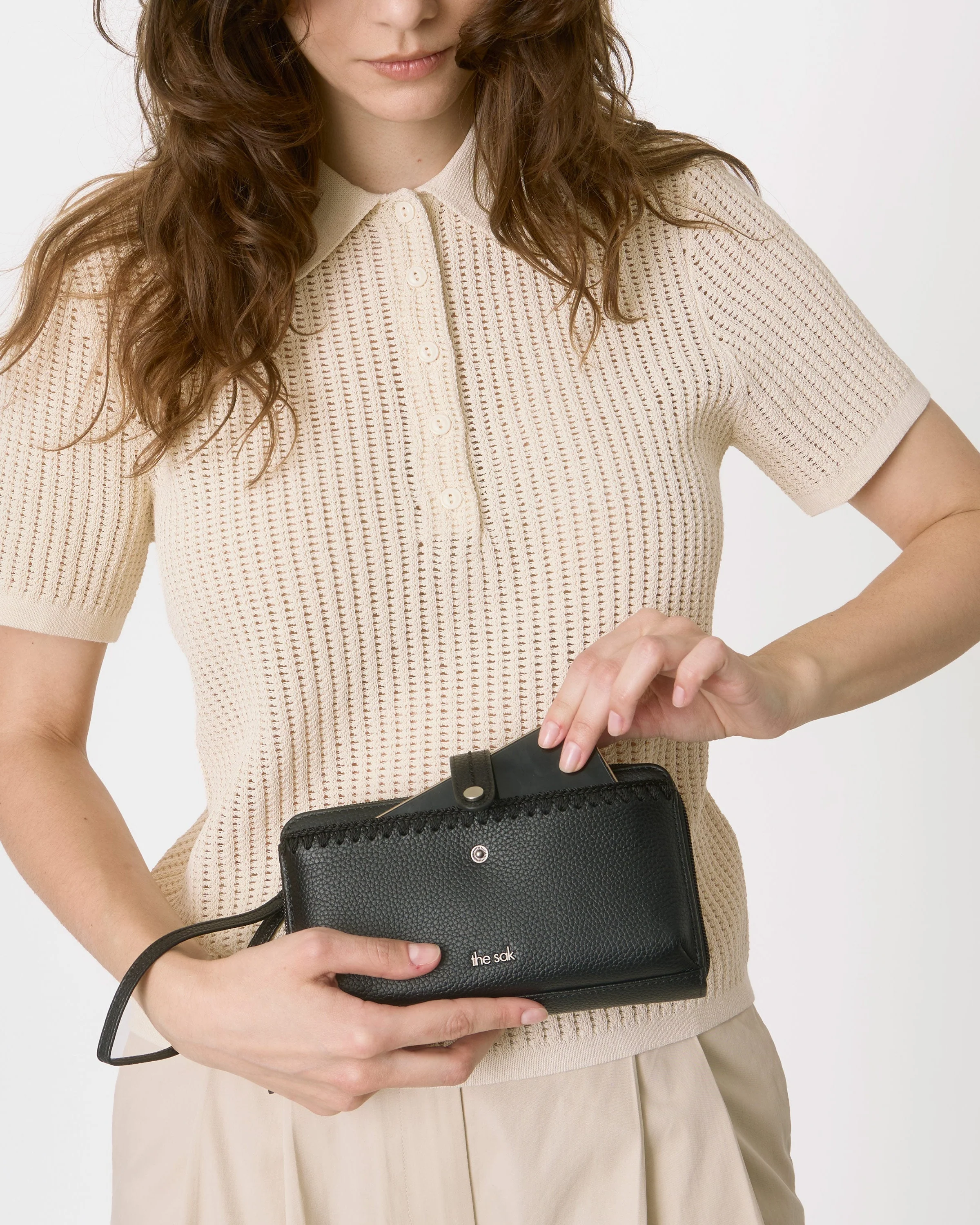 Iris Smartphone Wallet - Leather - Black - Mycitystee