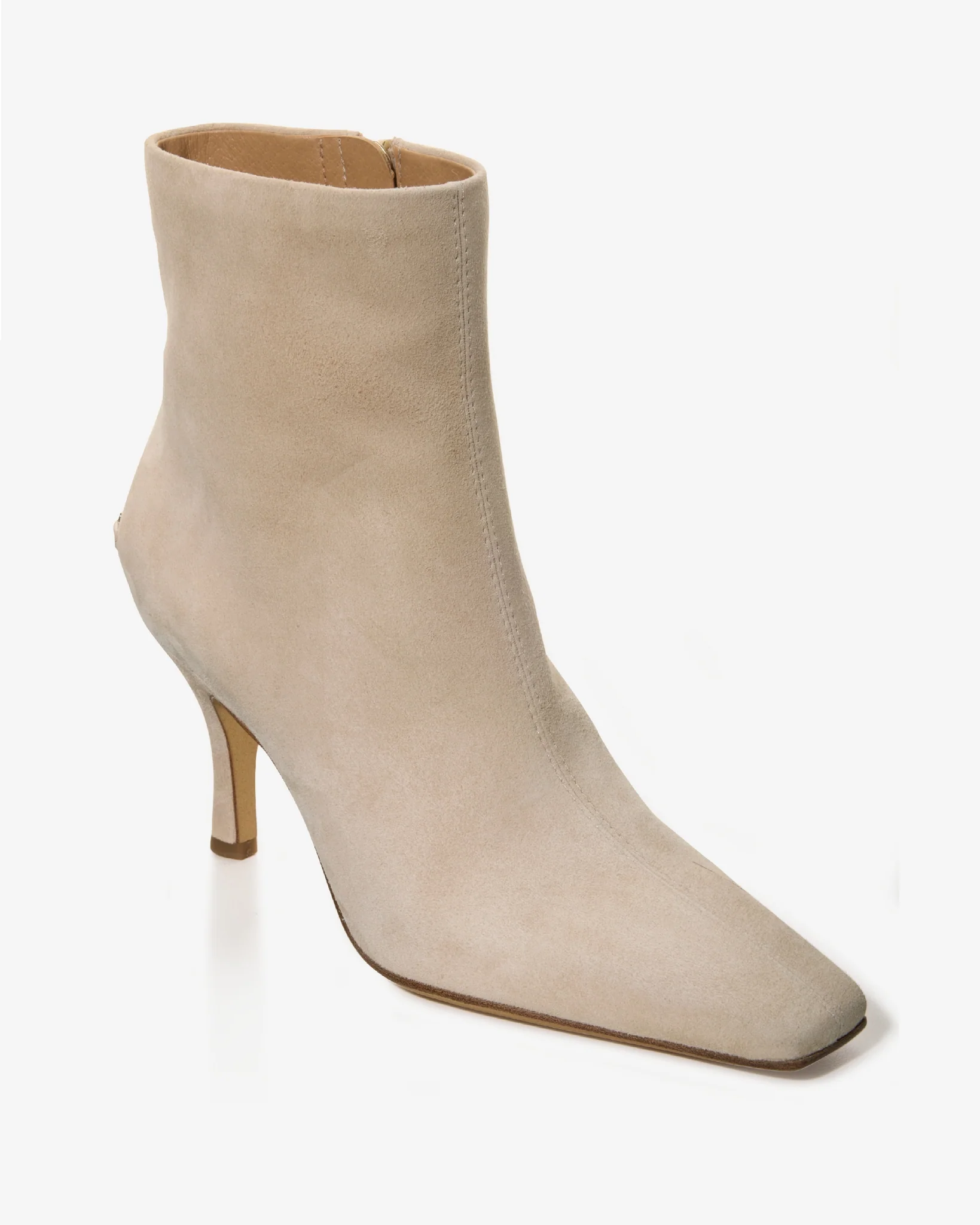 Kitten Heel Bootie Oat - Mycitystee
