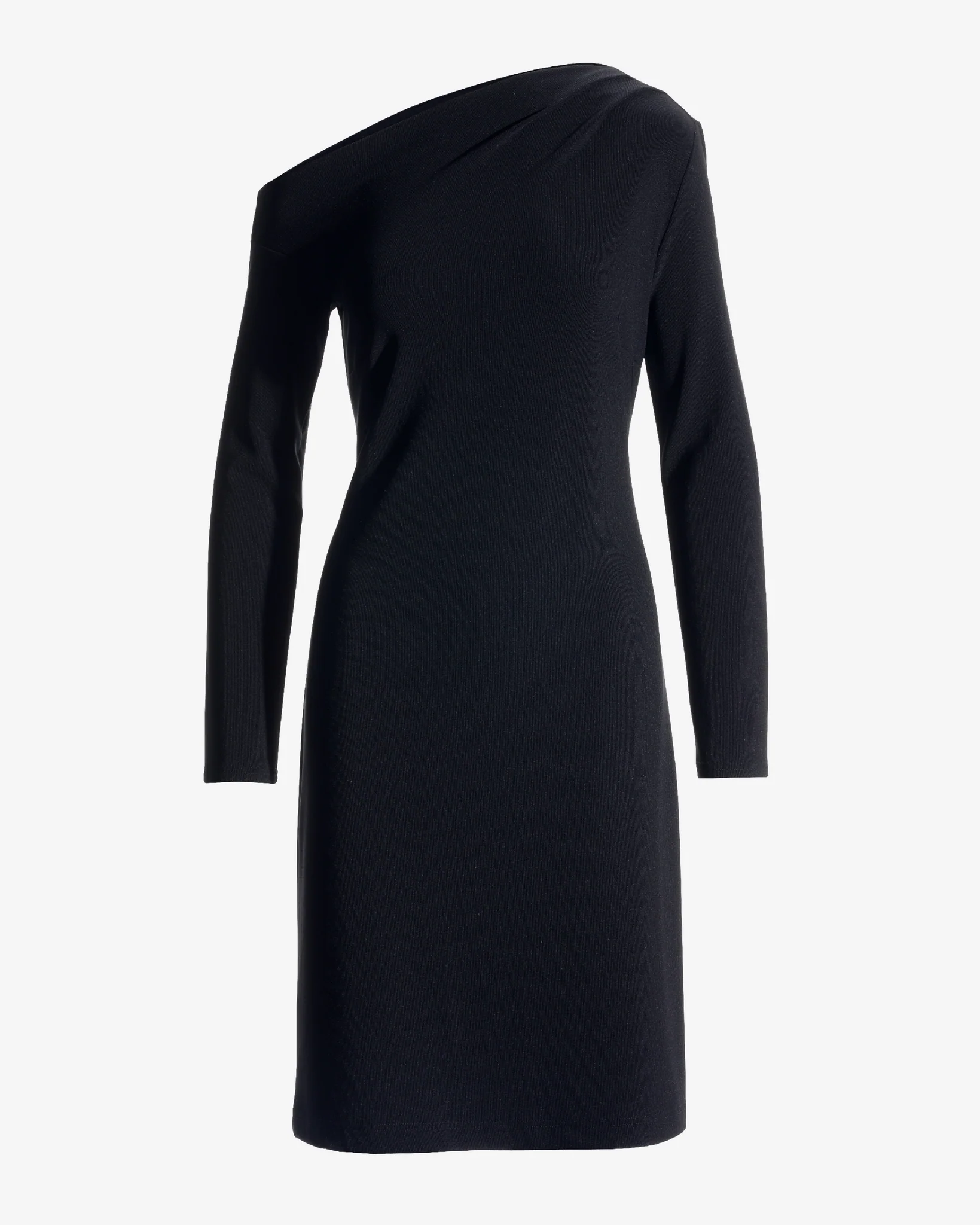 Beyond Travel Asymmetrical Dress Jet Black - Mycitystee