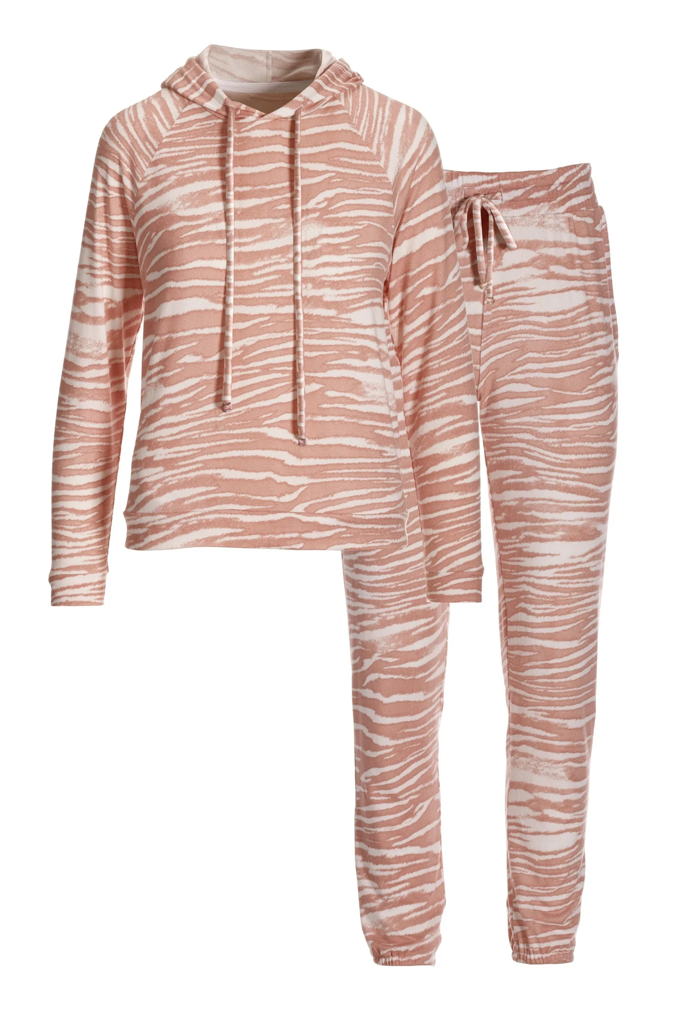 So Soft Zebra Lounge Sweatshirt Set Multi - Mycitystee