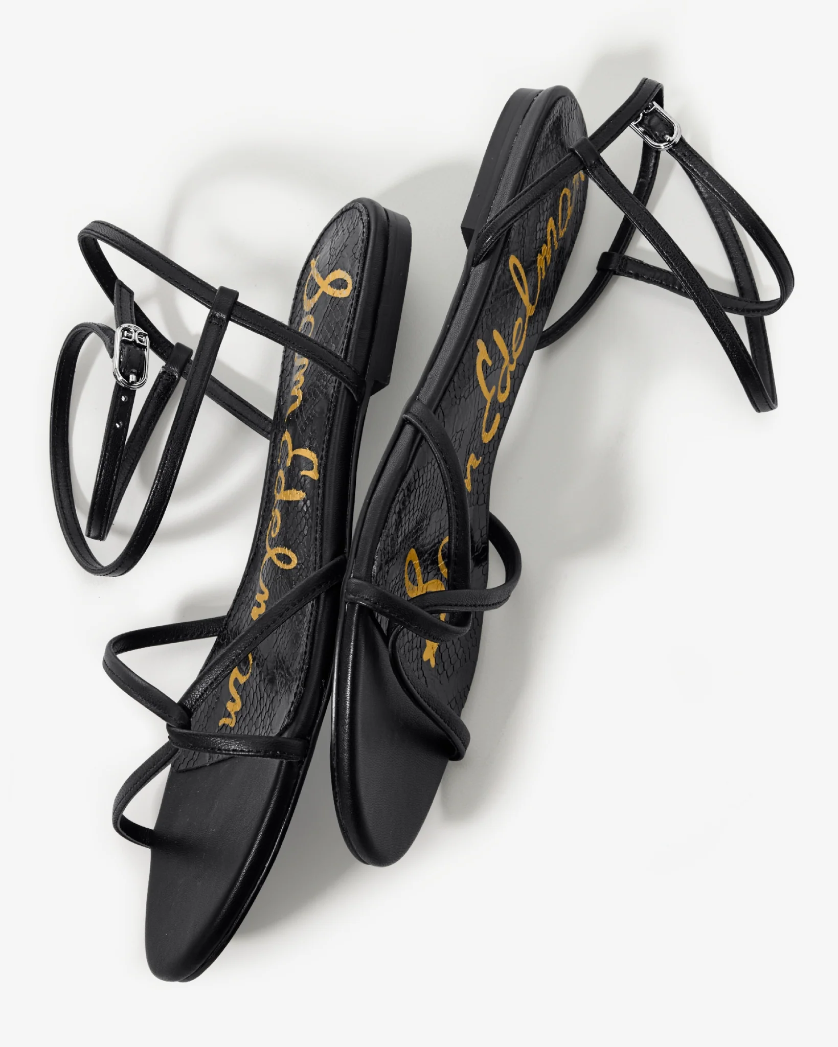 Lace Up Strappy Sandal Black - Mycitystee