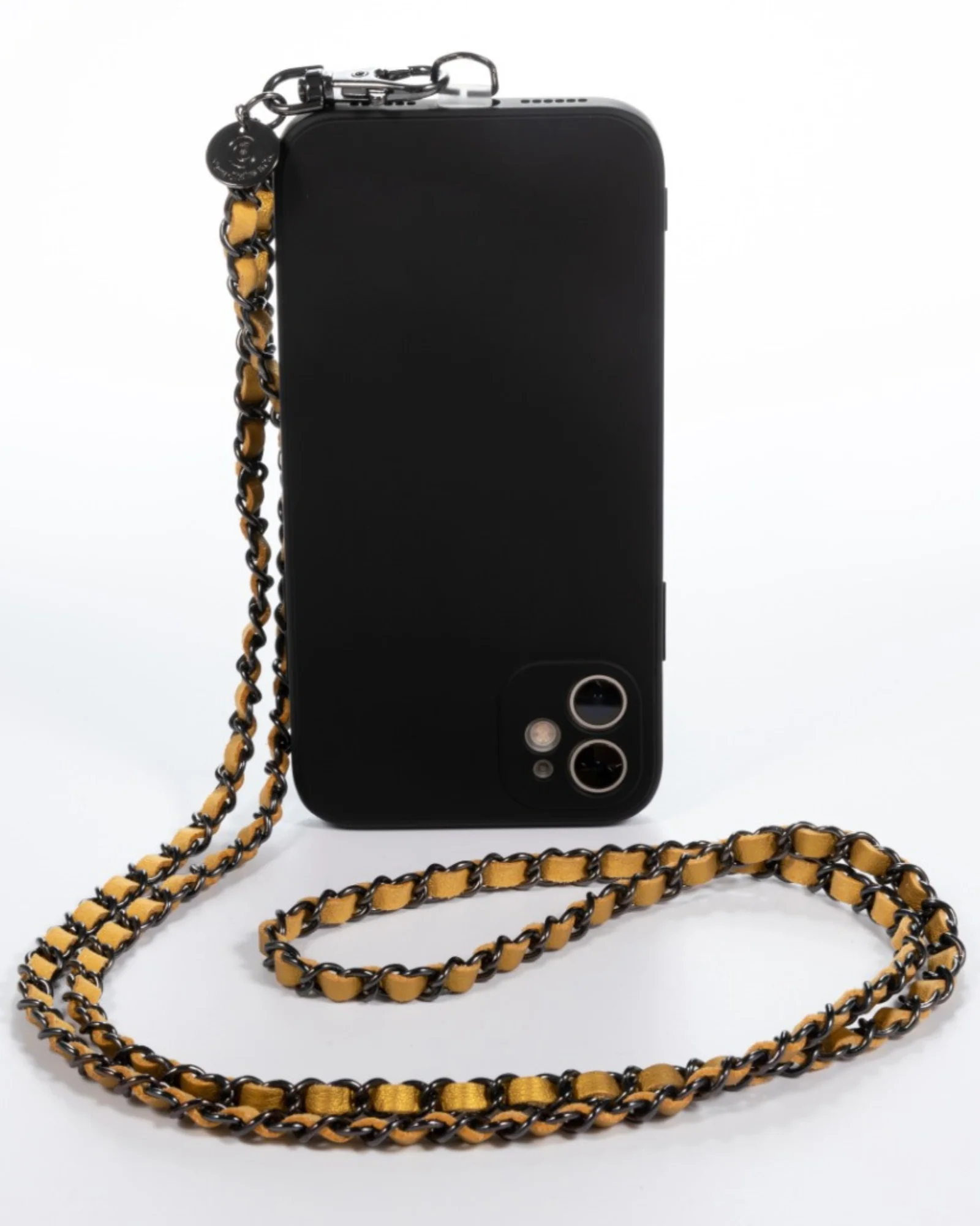 Khaki Gold Crossbody Phone Chain - Mycitystee
