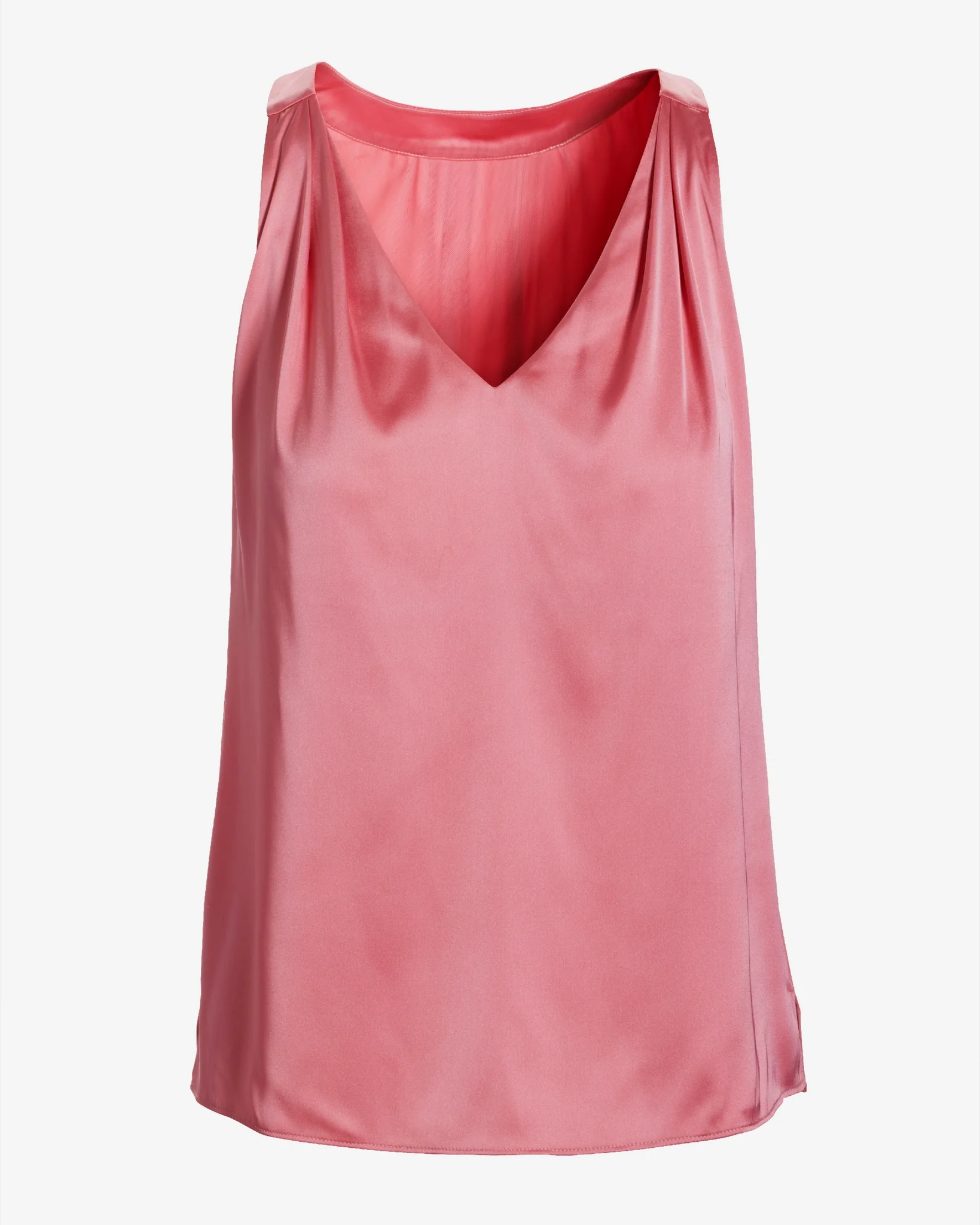 Nikki V-Neck Charmeuse Blouse Morning Glory - Mycitystee