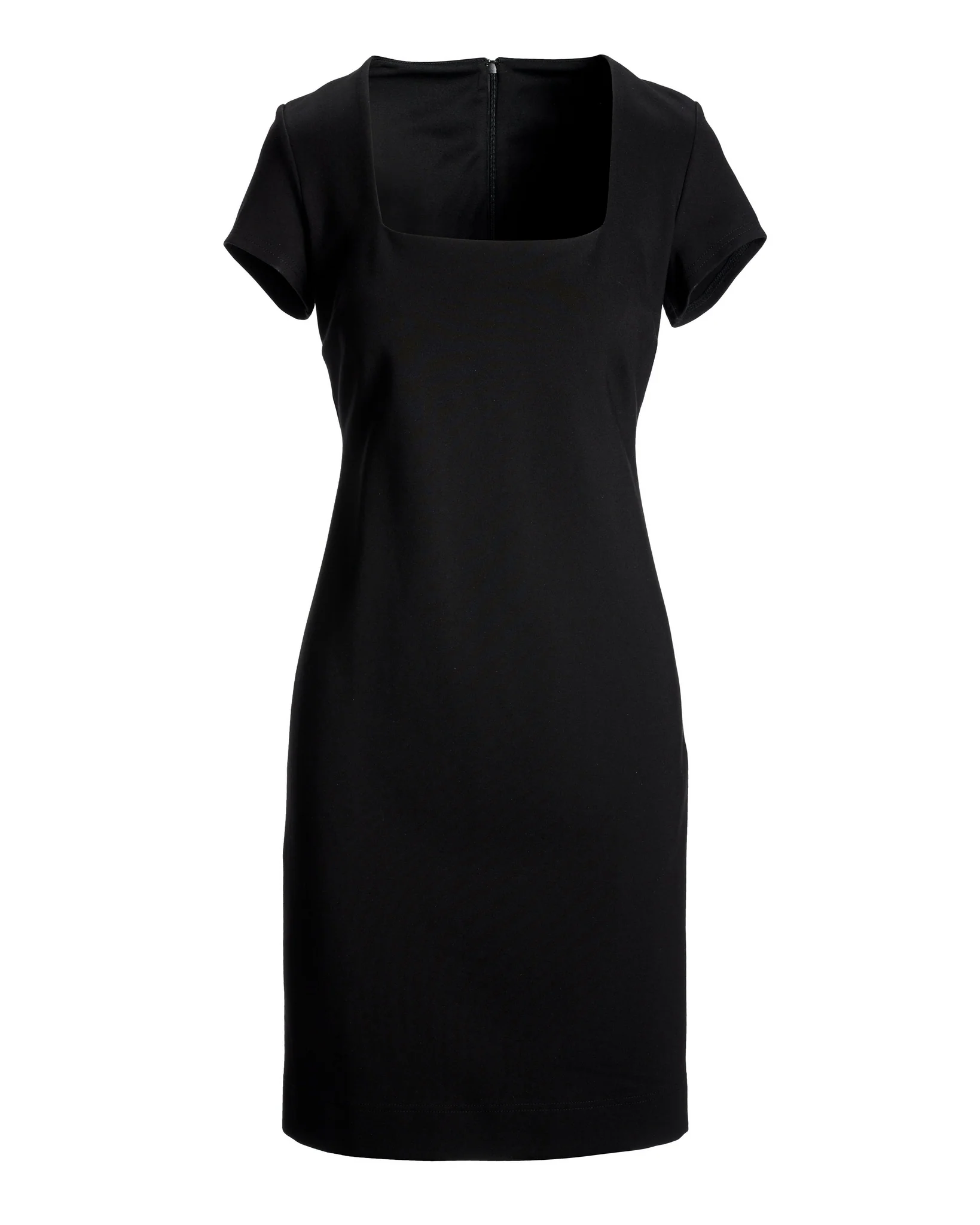Sculpting Square Neck Sheath Dress Black - Mycitystee