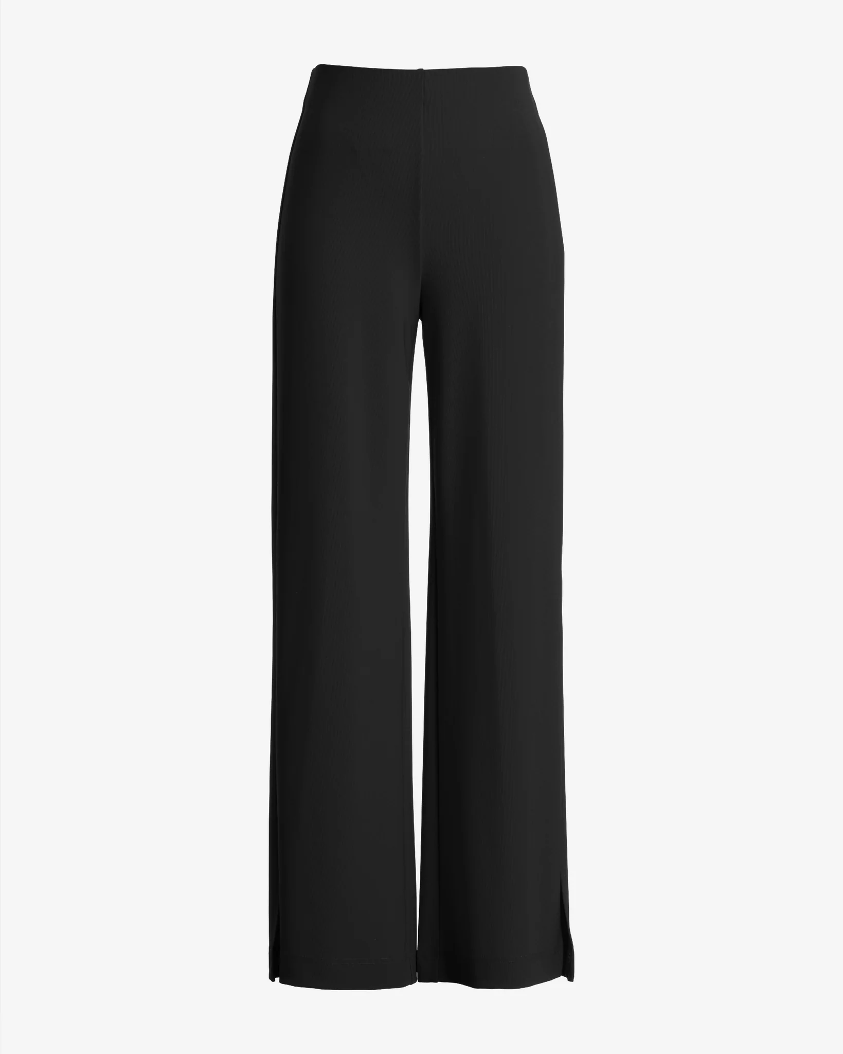 Beyond Travel Side Slit Pant Jet Black - Mycitystee
