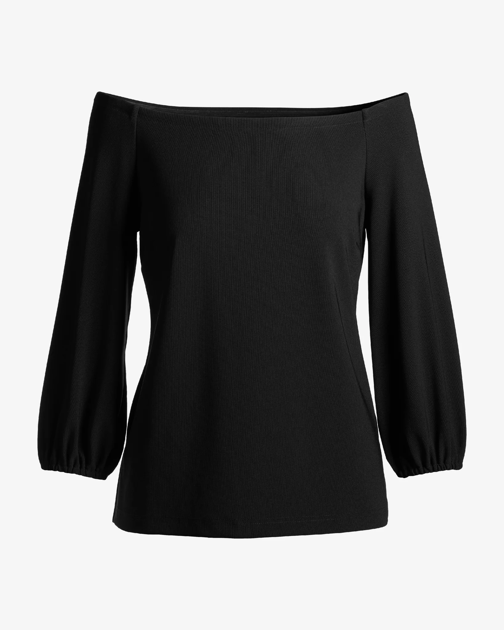 Beyond Travel Off The Shoulder Top Jet Black - Mycitystee