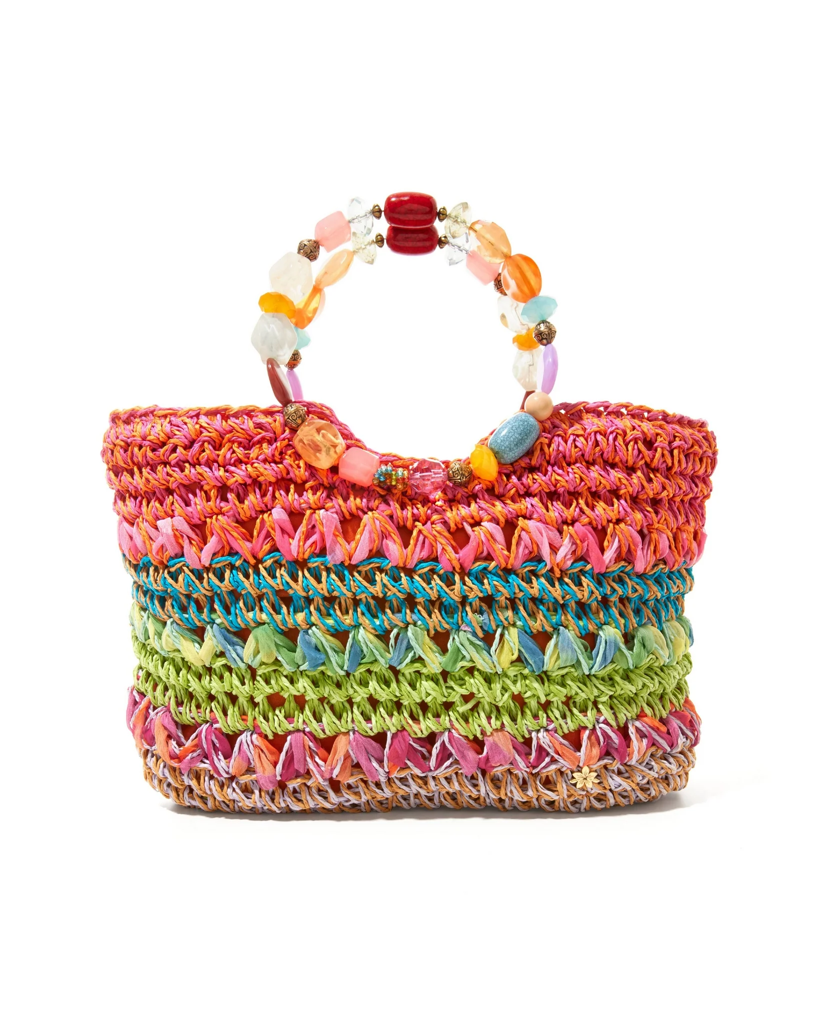 Beaded Crochet Bag Multi - Mycitystee