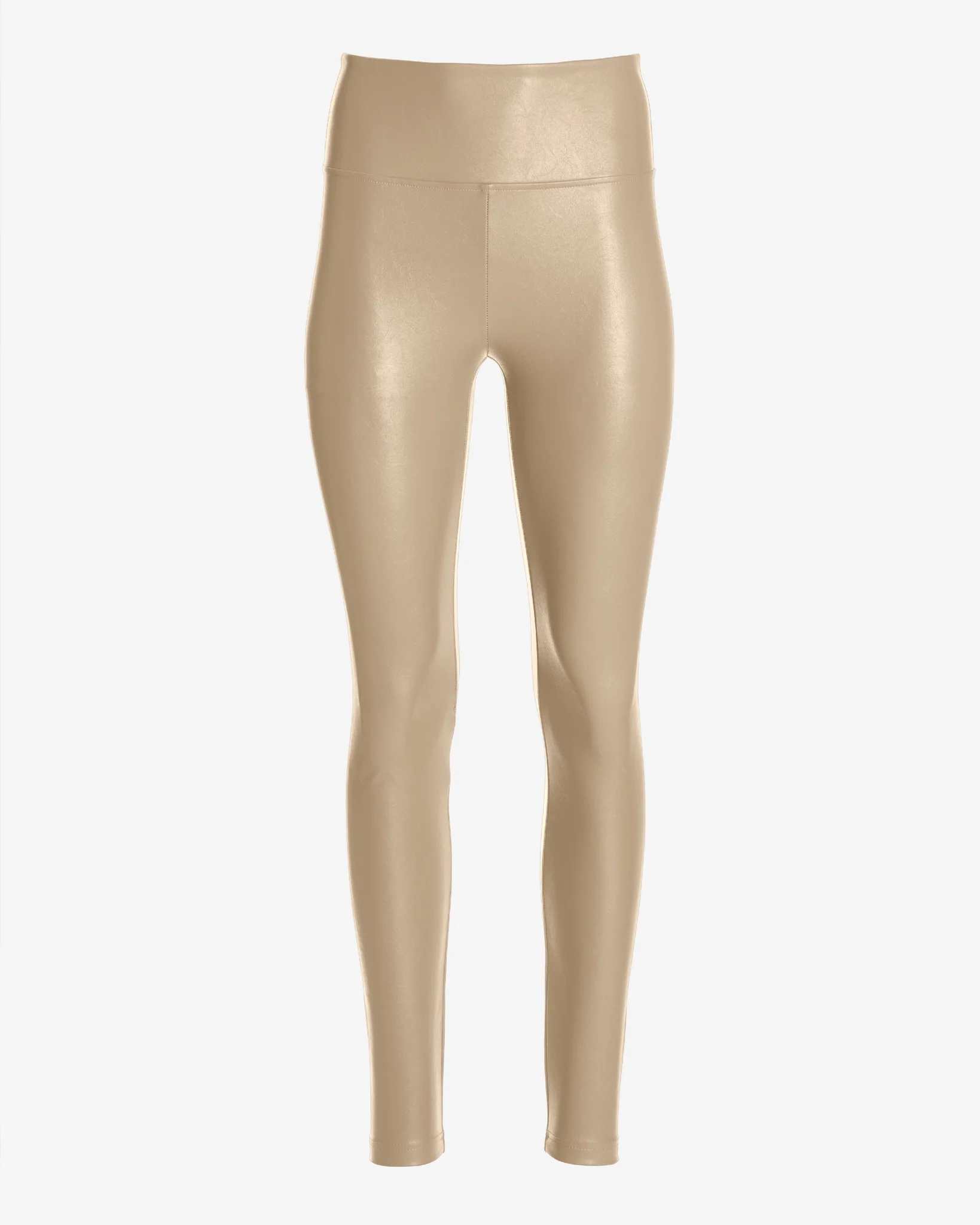 Aspen Faux Leather Pull On Legging Sand - Mycitystee