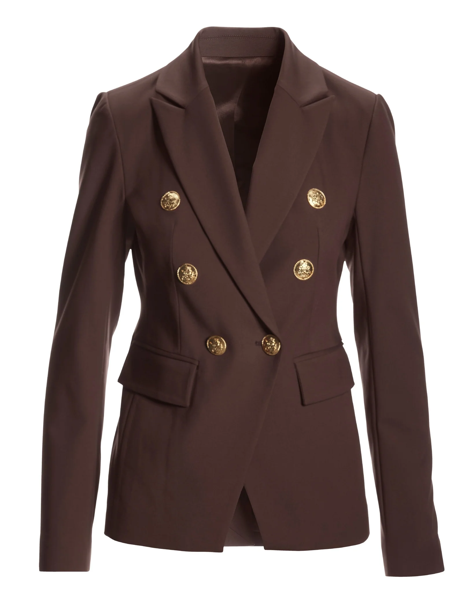 Modern Double-Breasted Blazer Safari Brown - Mycitystee