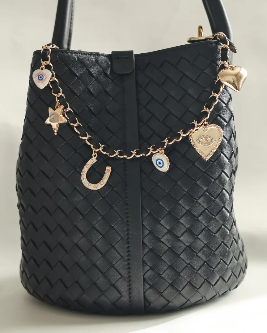 Charm & Chance Black Bag Charm - Mycitystee