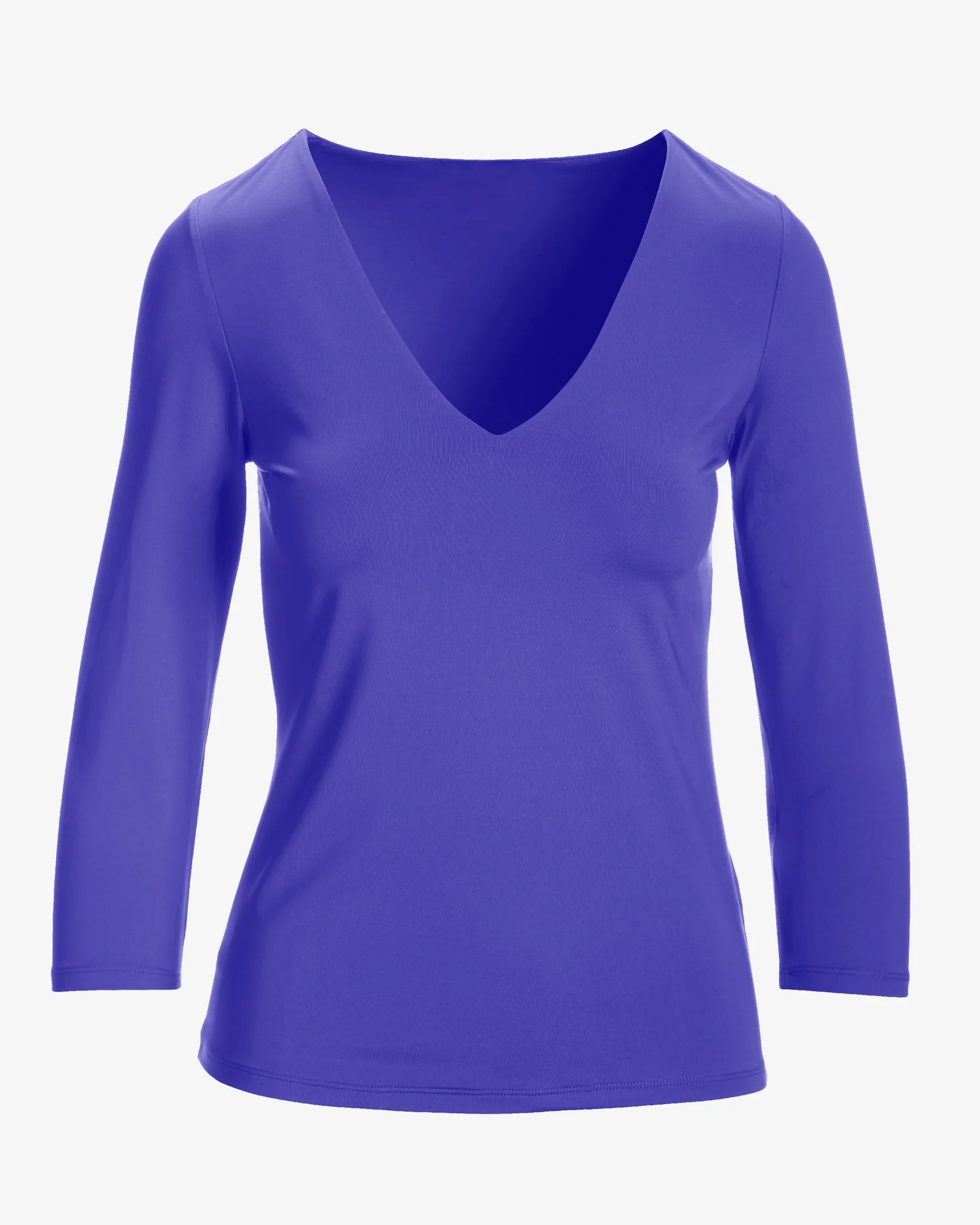 So Modern Three Quarter Sleeve Top Purple Opulence - Mycitystee