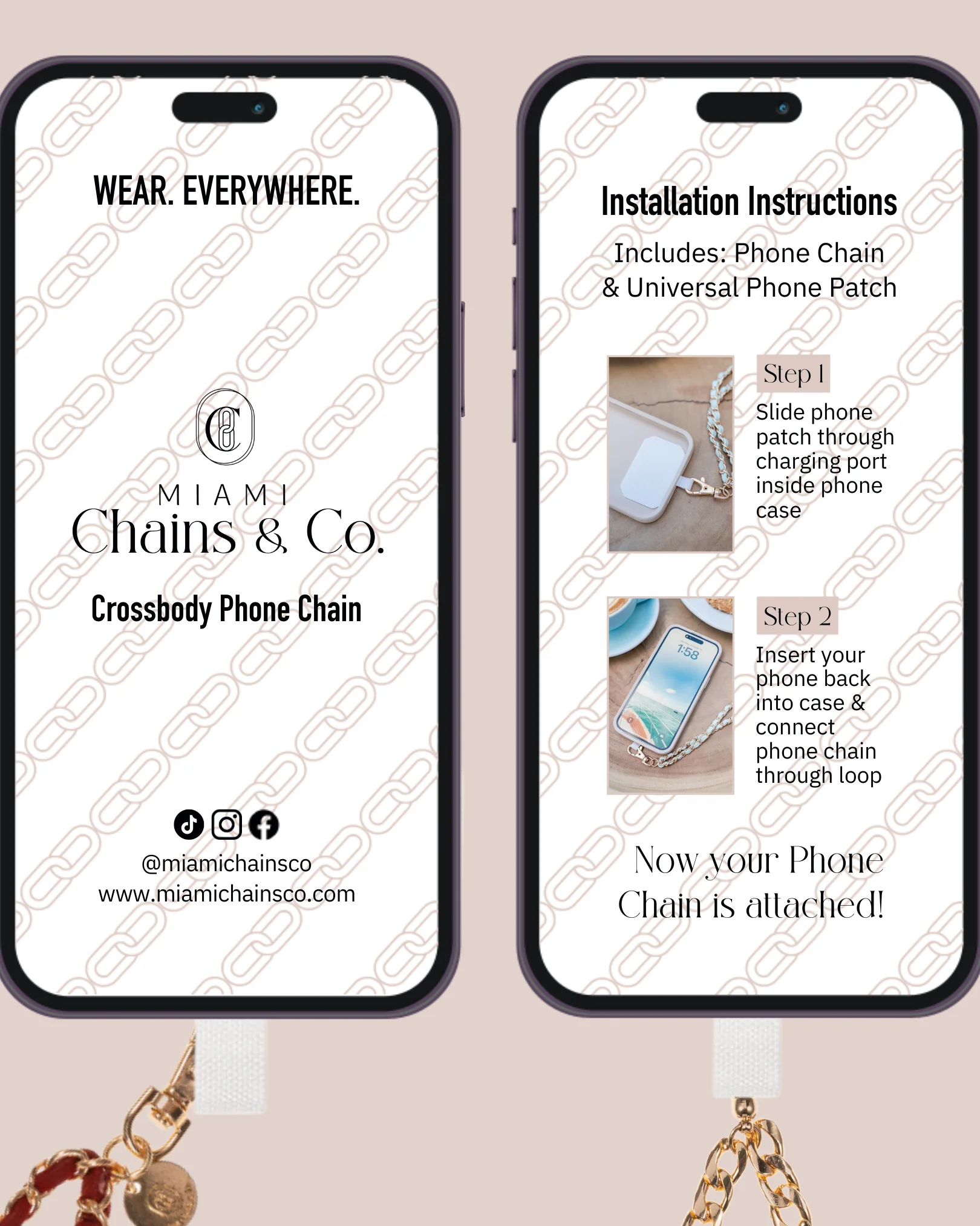 Clear as Day Crossbody Phone Chain - Mycitystee