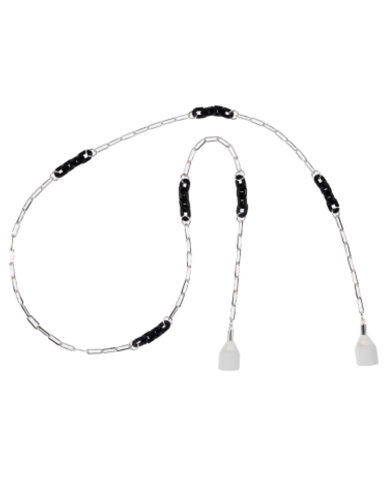 Espresso Black Silver AirPod Chain - Mycitystee