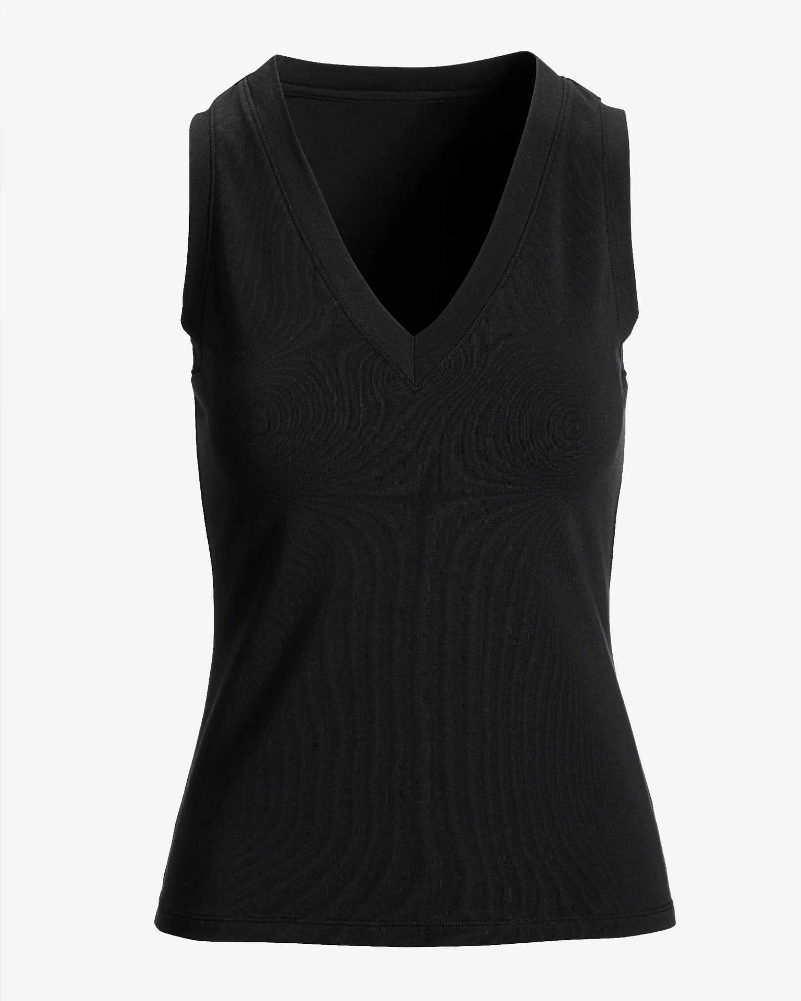 So Sexy V-Neck Tank Top Proper Black - Mycitystee