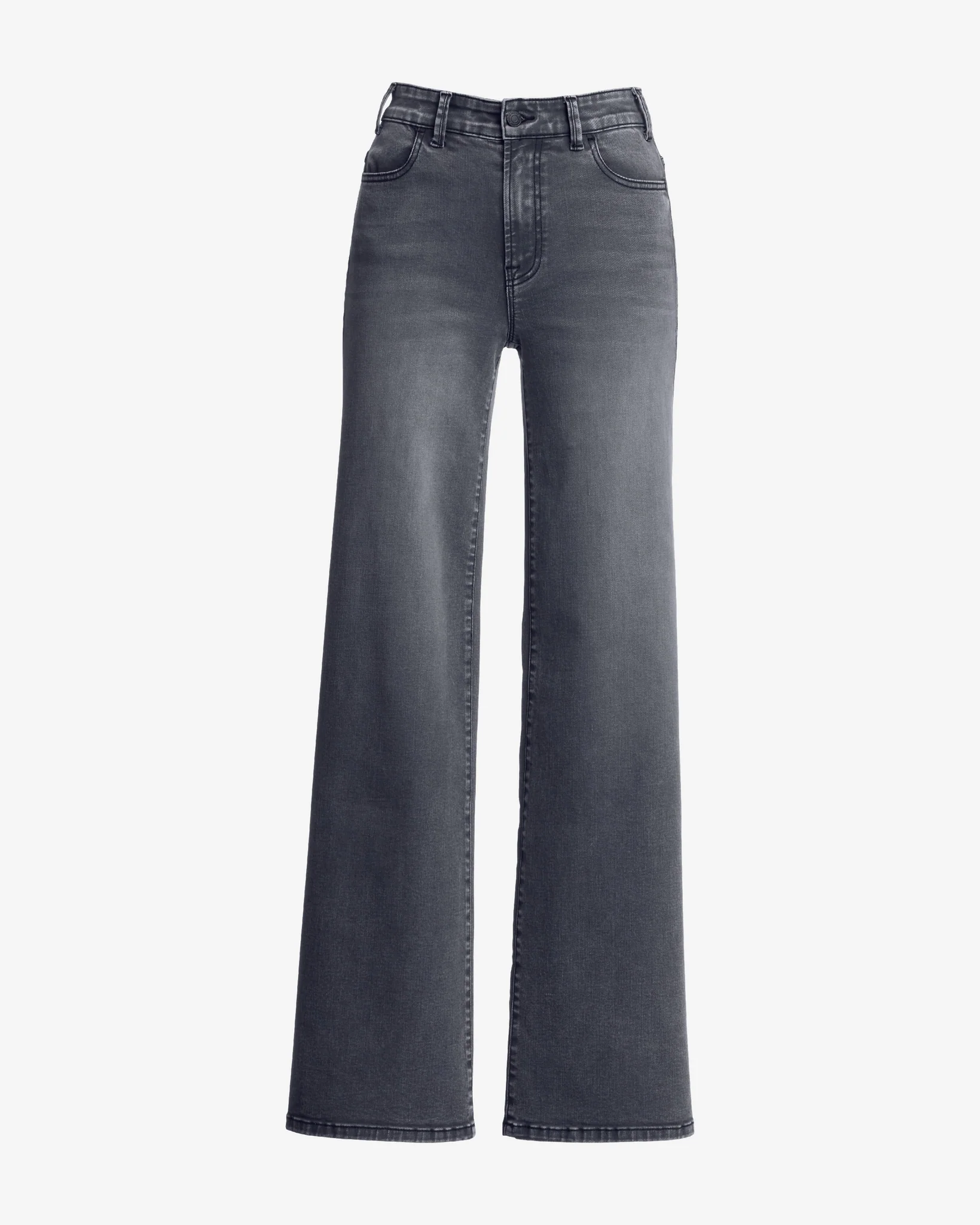 Malibu High-Rise Wide Leg Jean Gray Wash - Mycitystee