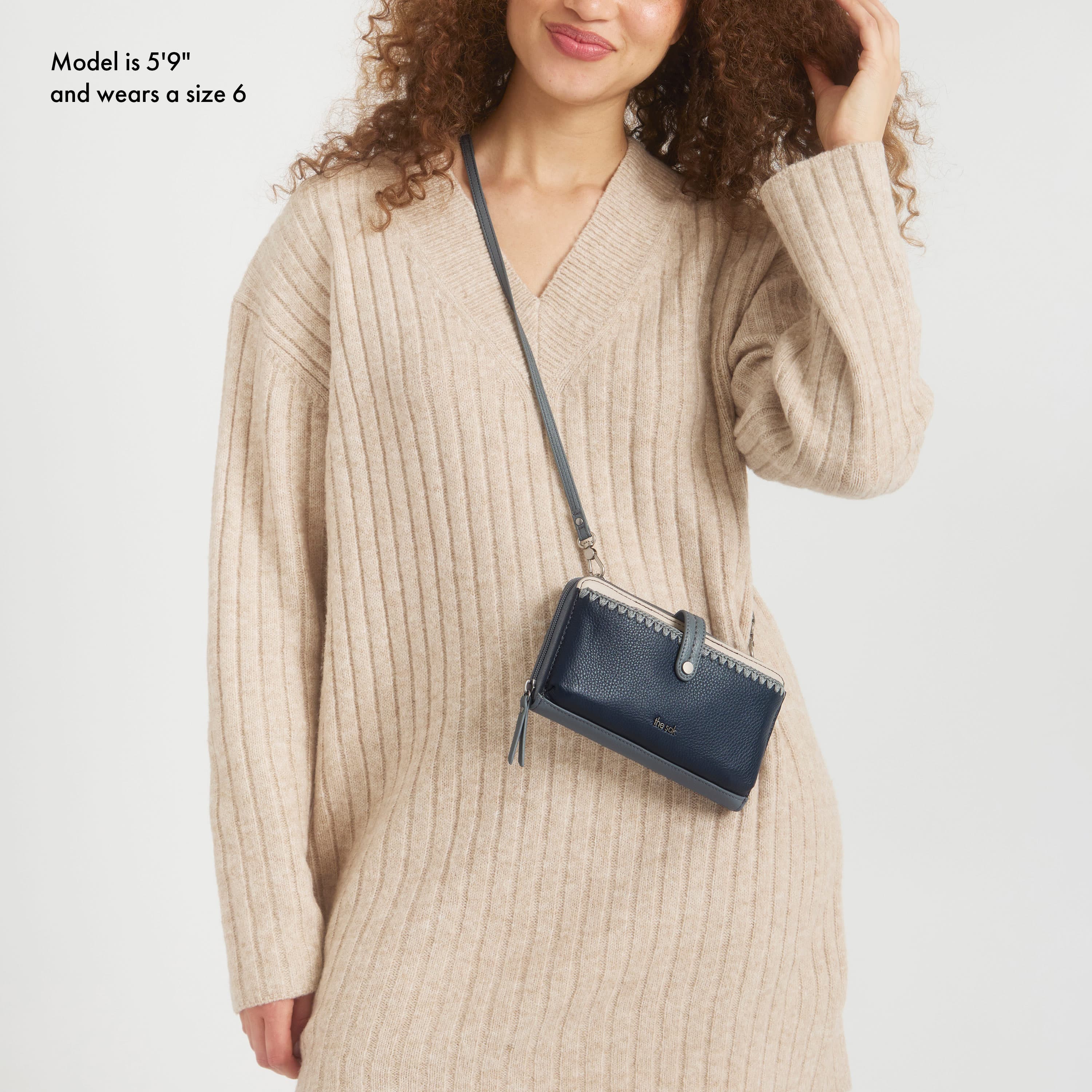 Iris Smartphone Wallet - Leather - Dusty Blue Block - Mycitystee