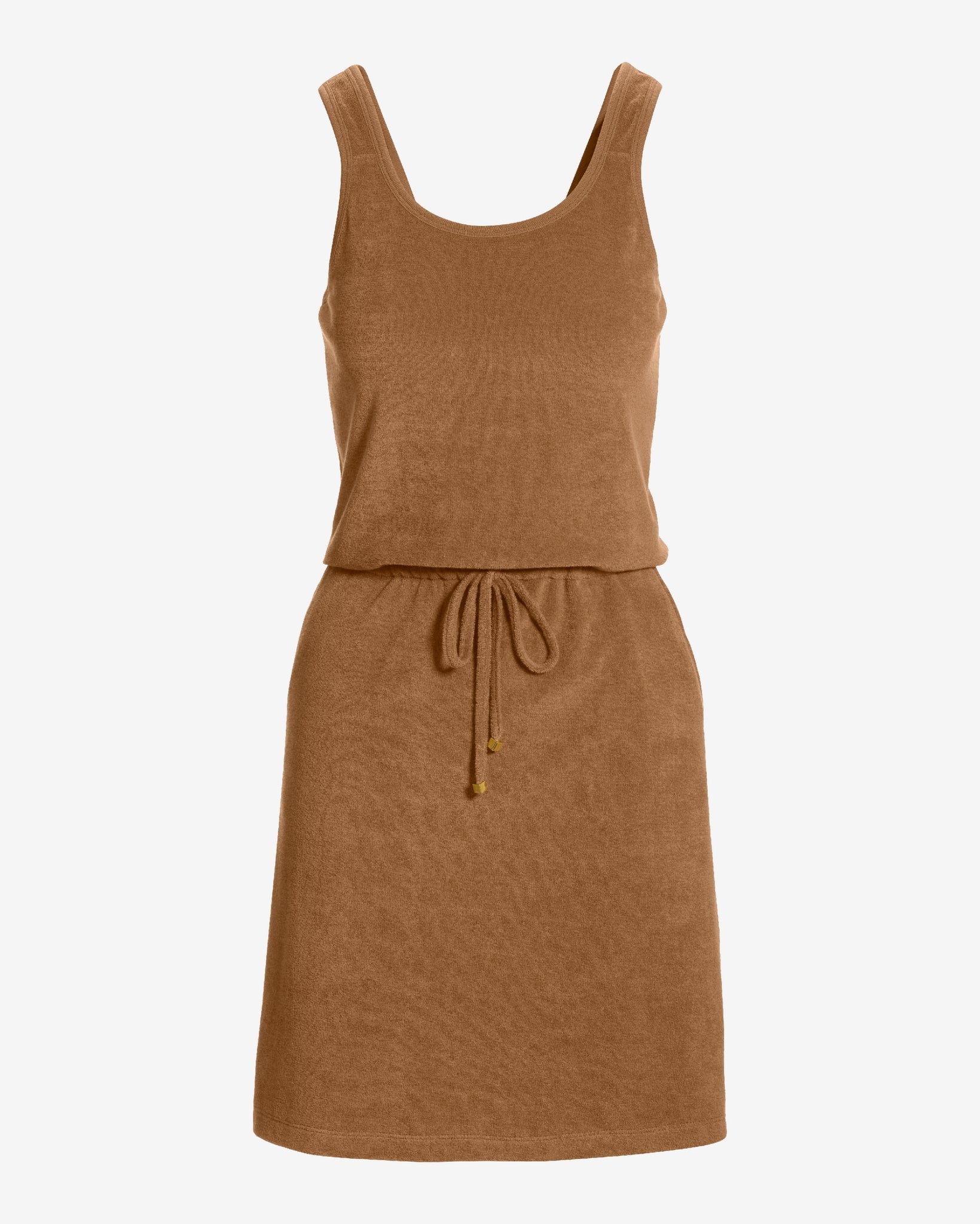 Beach Terry Cinched Sport Dress Toasted Coconut - Mycitystee