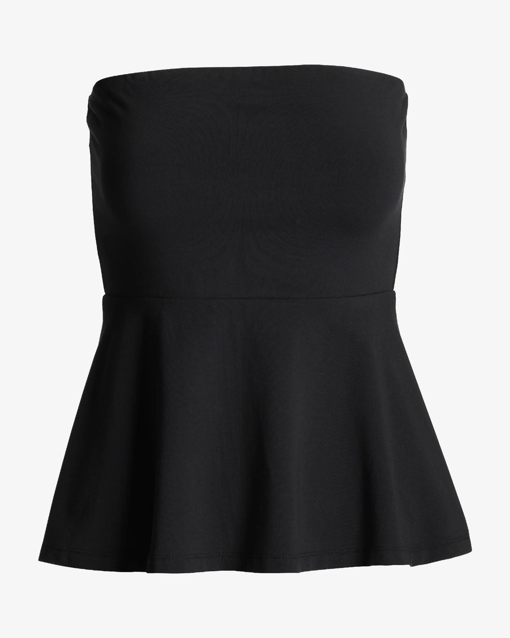 So Sexy Peplum Tube Top Proper Black - Mycitystee