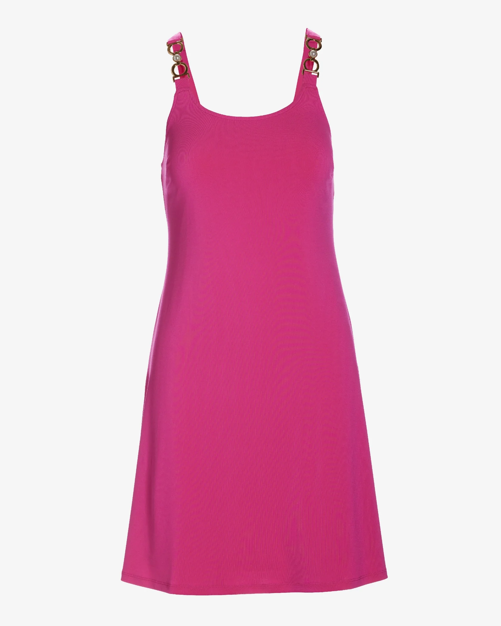 Pearl Trim A Line Knit Dress Very Berry - Mycitystee