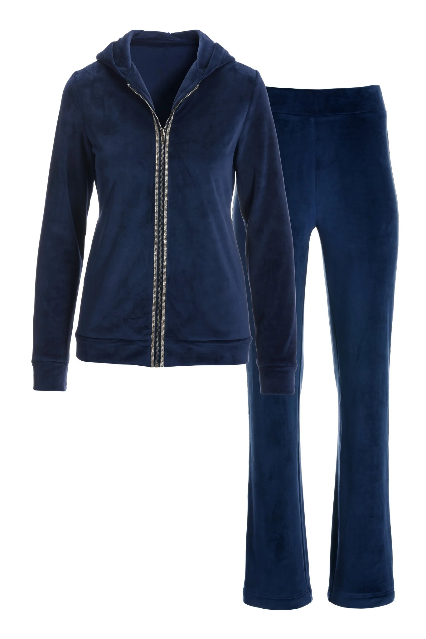 Velour Snowflake Knit Lounge Set Navy - Mycitystee