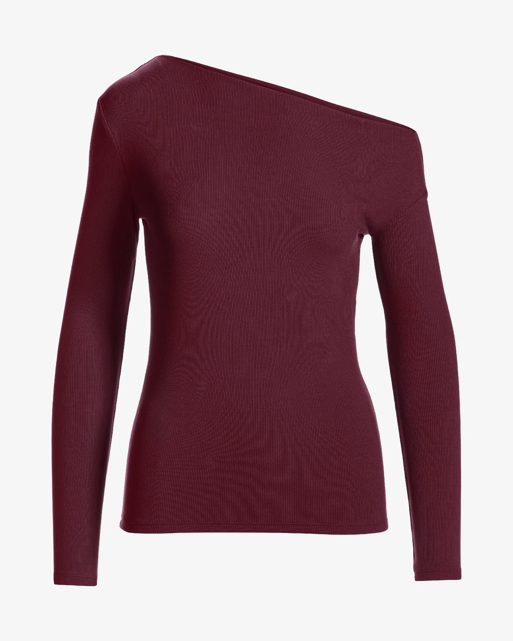 So Essential Slouchy Long Sleeve Top Black Cherry - Mycitystee