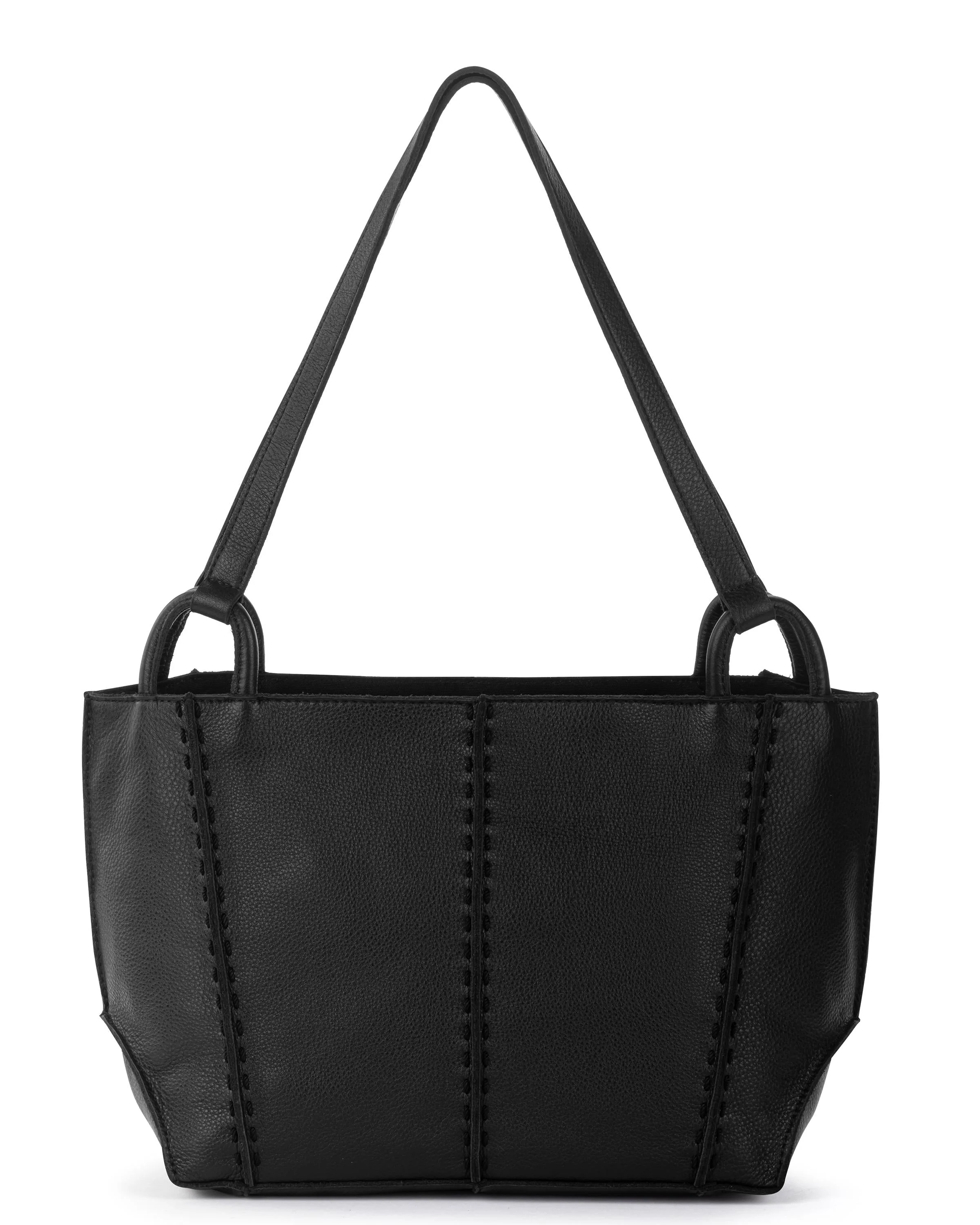 Los Feliz Satchel - Leather - Black - Mycitystee