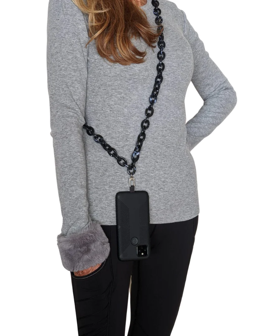 Boss Black Crossbody Phone Chain - Mycitystee