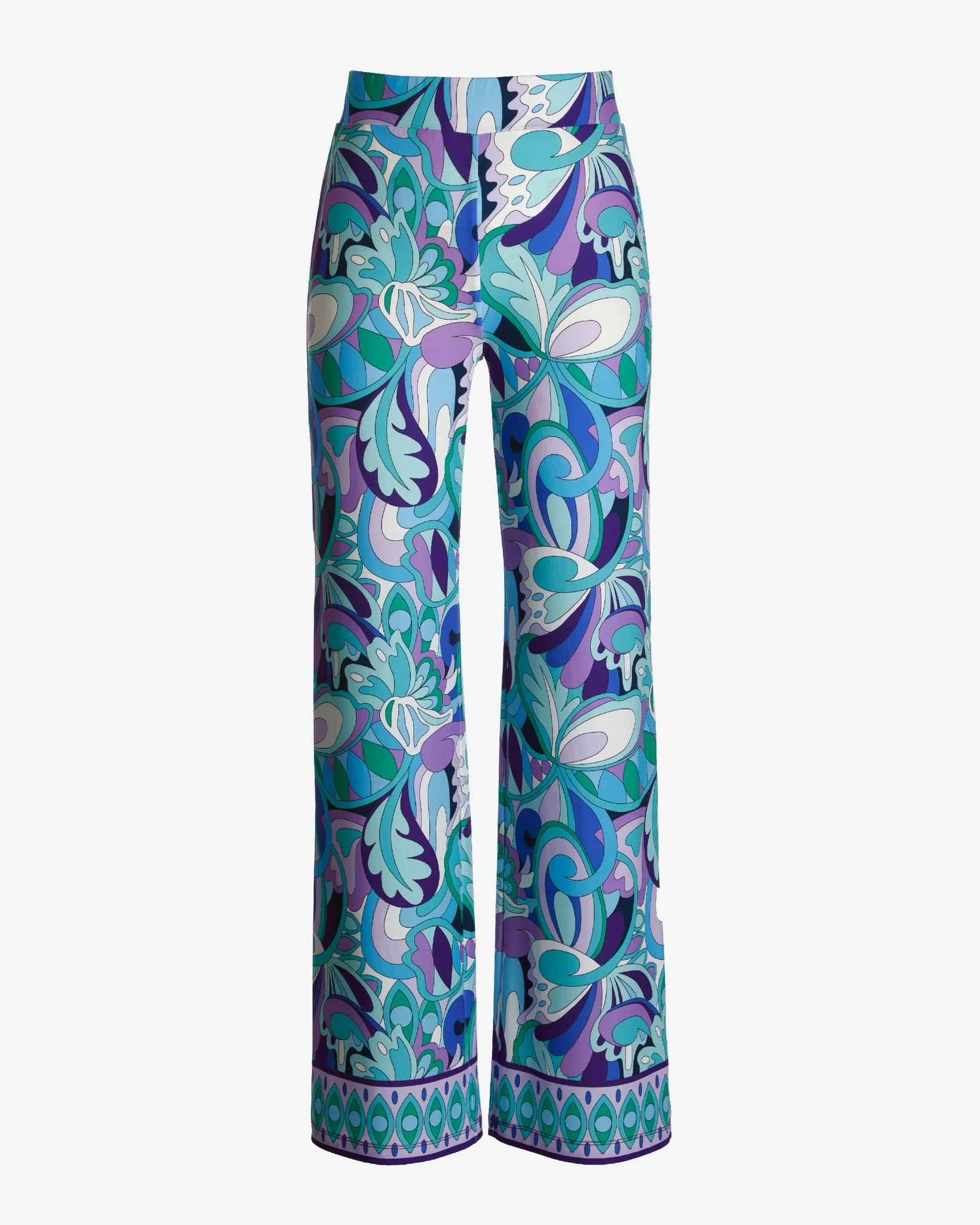 Malibu Print Wide Leg Pant Maldives Abstract - Mycitystee