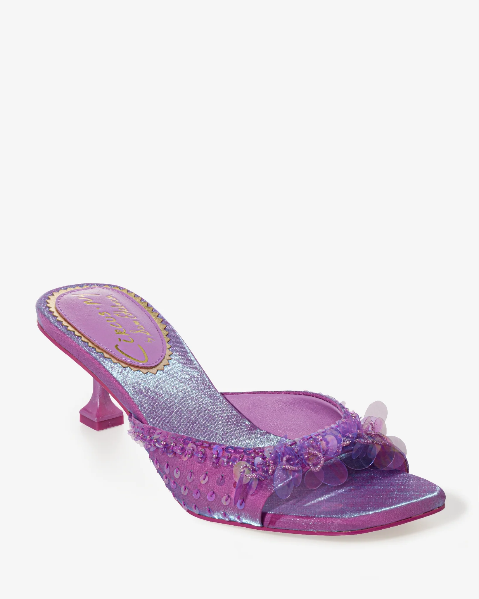 Paillette Strap Heel Pink - Mycitystee