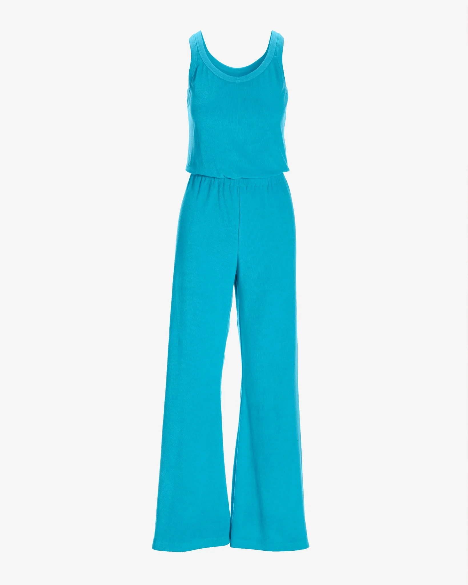 Beach Terry Blouson Jumpsuit Splash Blue - Mycitystee